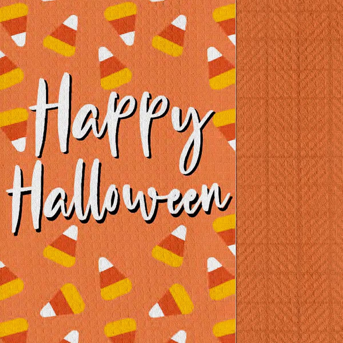 Set of 2 Happy Halloween Candy Corn Kitchen Towels