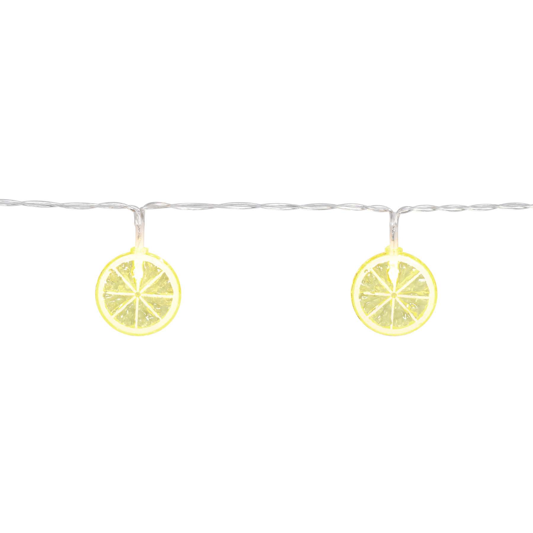 10-Count LED Lemon String Lights with Timer