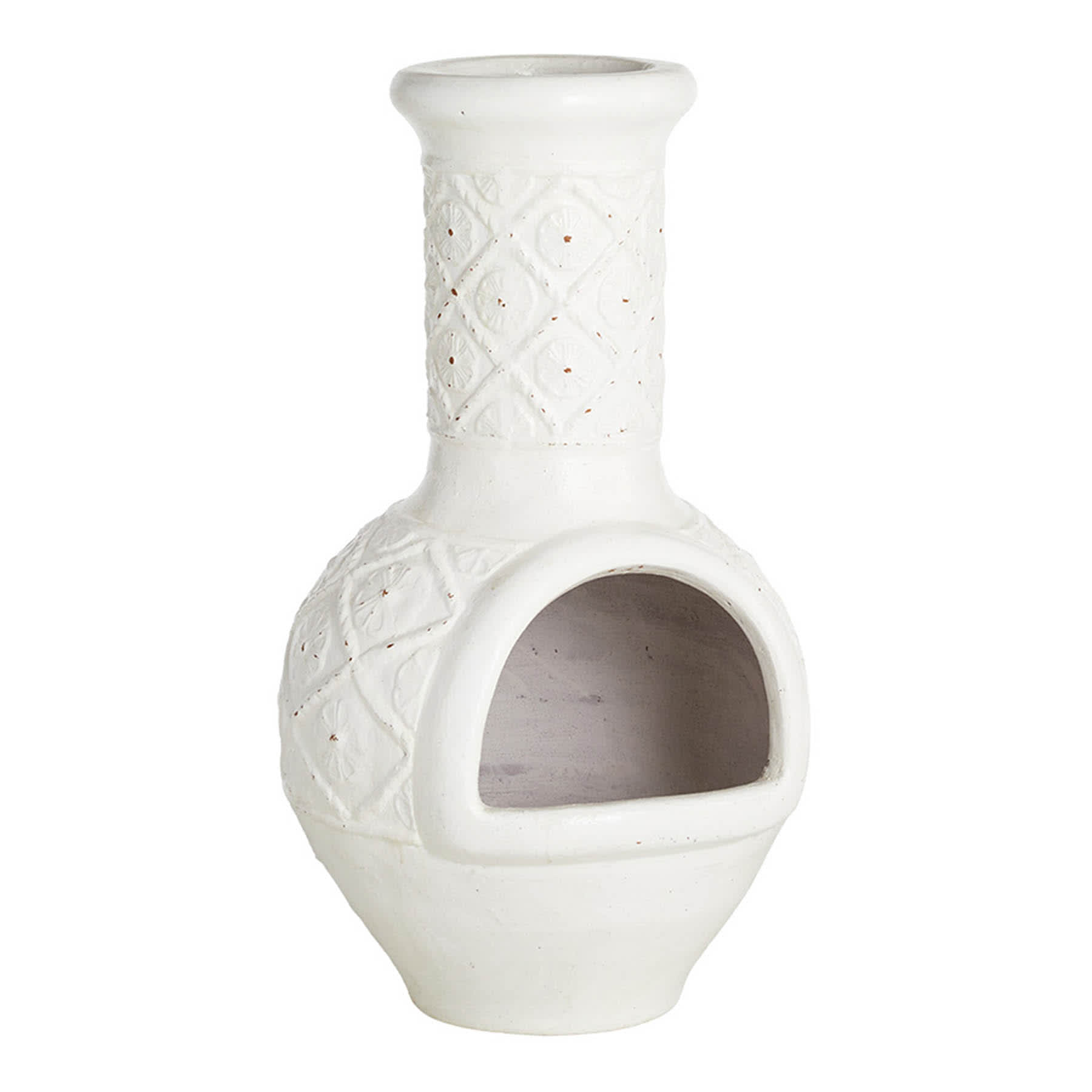 White Sunflower Outdoor Chimenea, 37"
