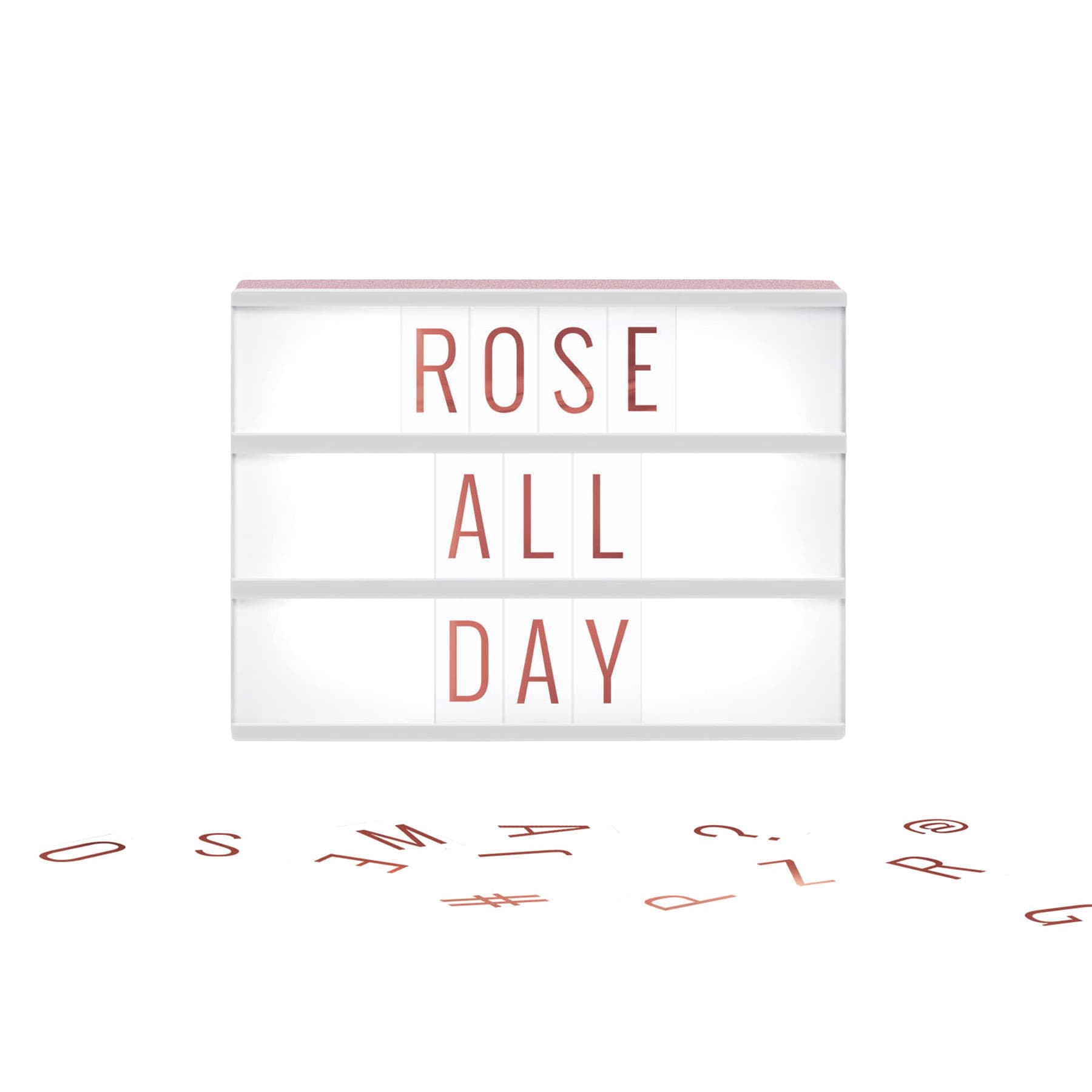 Rose Gold You Got This Girl Light Box Sign, 12"