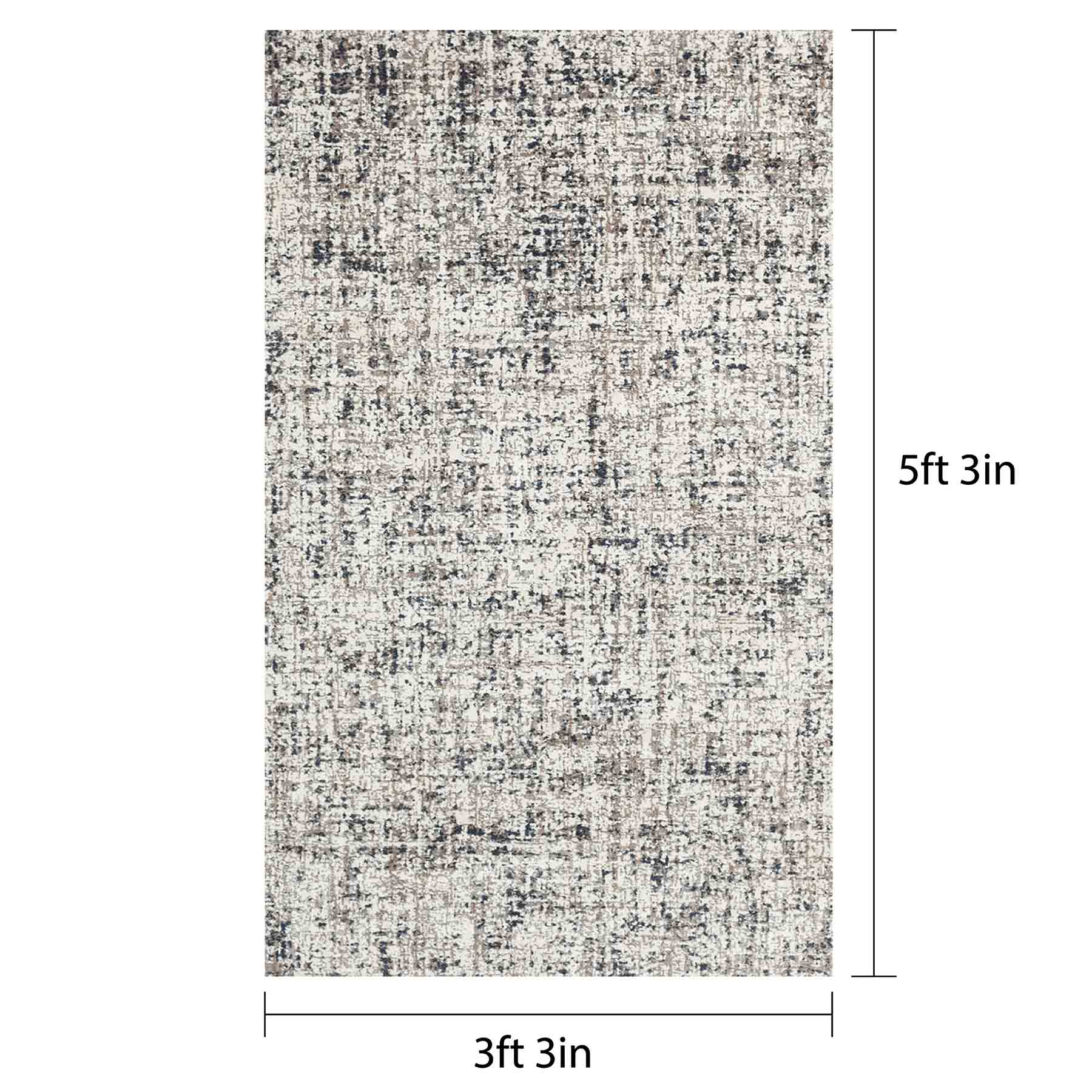 (A455) Crosby St. Clearwater Lenora Ivory Accent Rug, 3x4