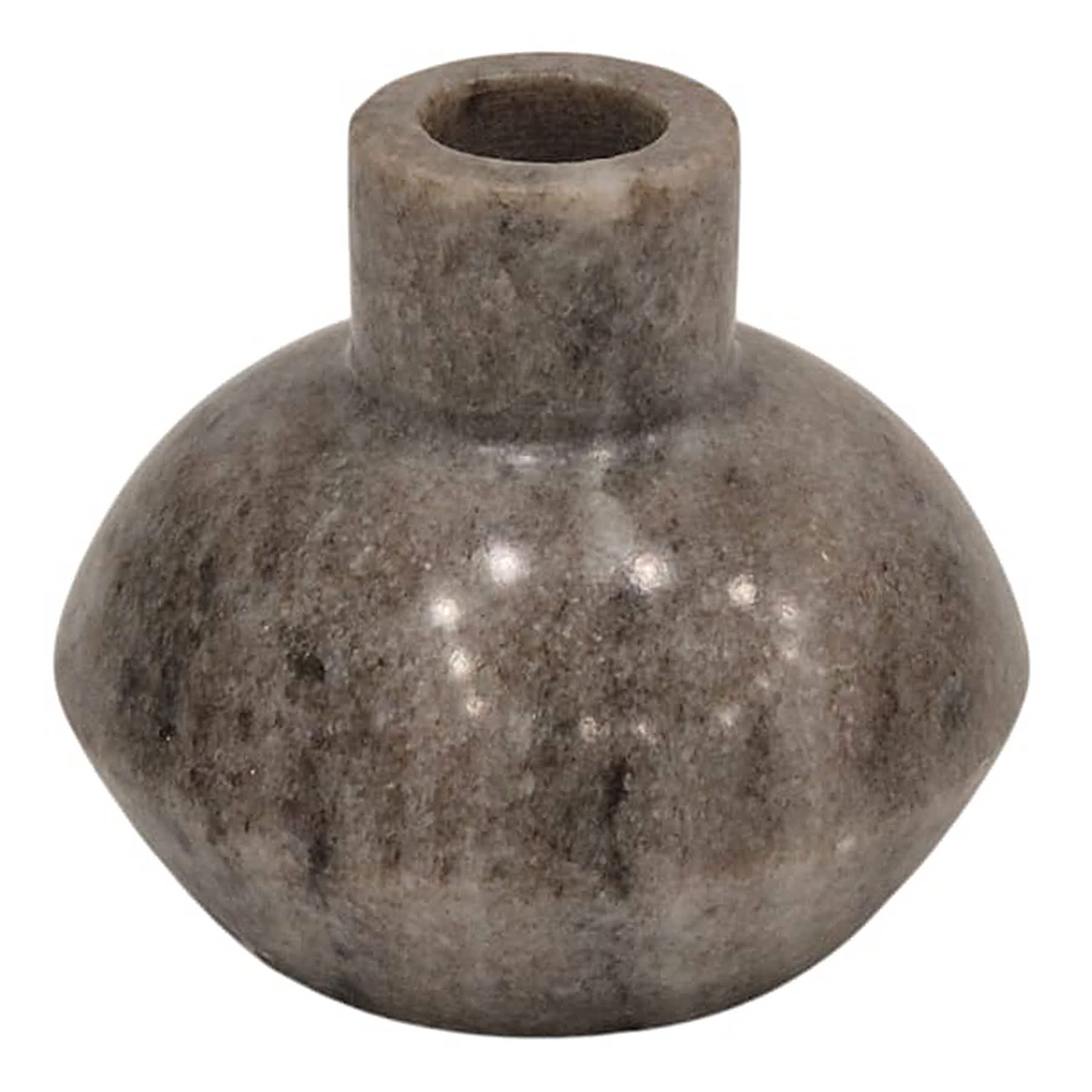 Tan Marble Taper Candle Holder, 3"