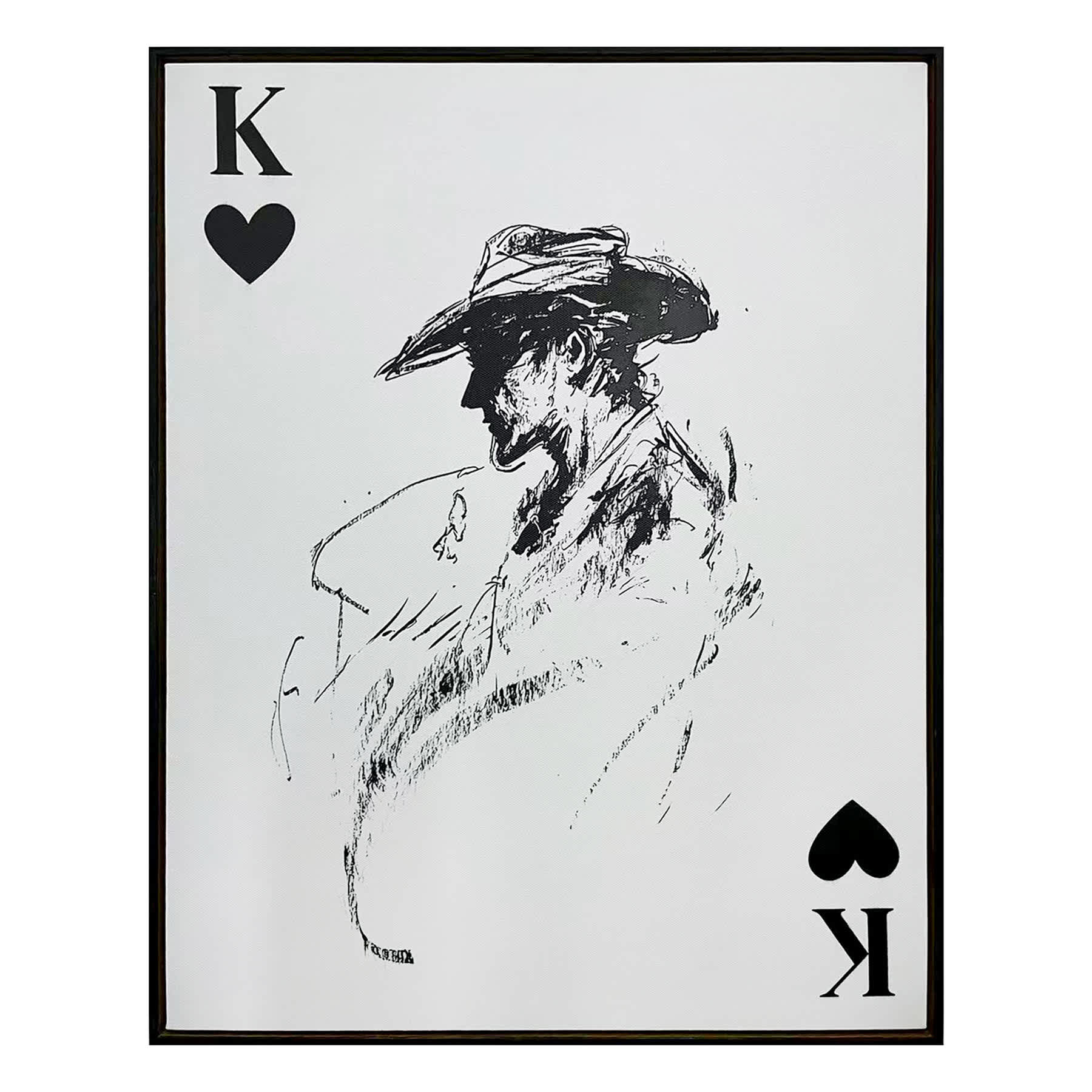 Cowboy Card Canvas Wall Art, 16x20