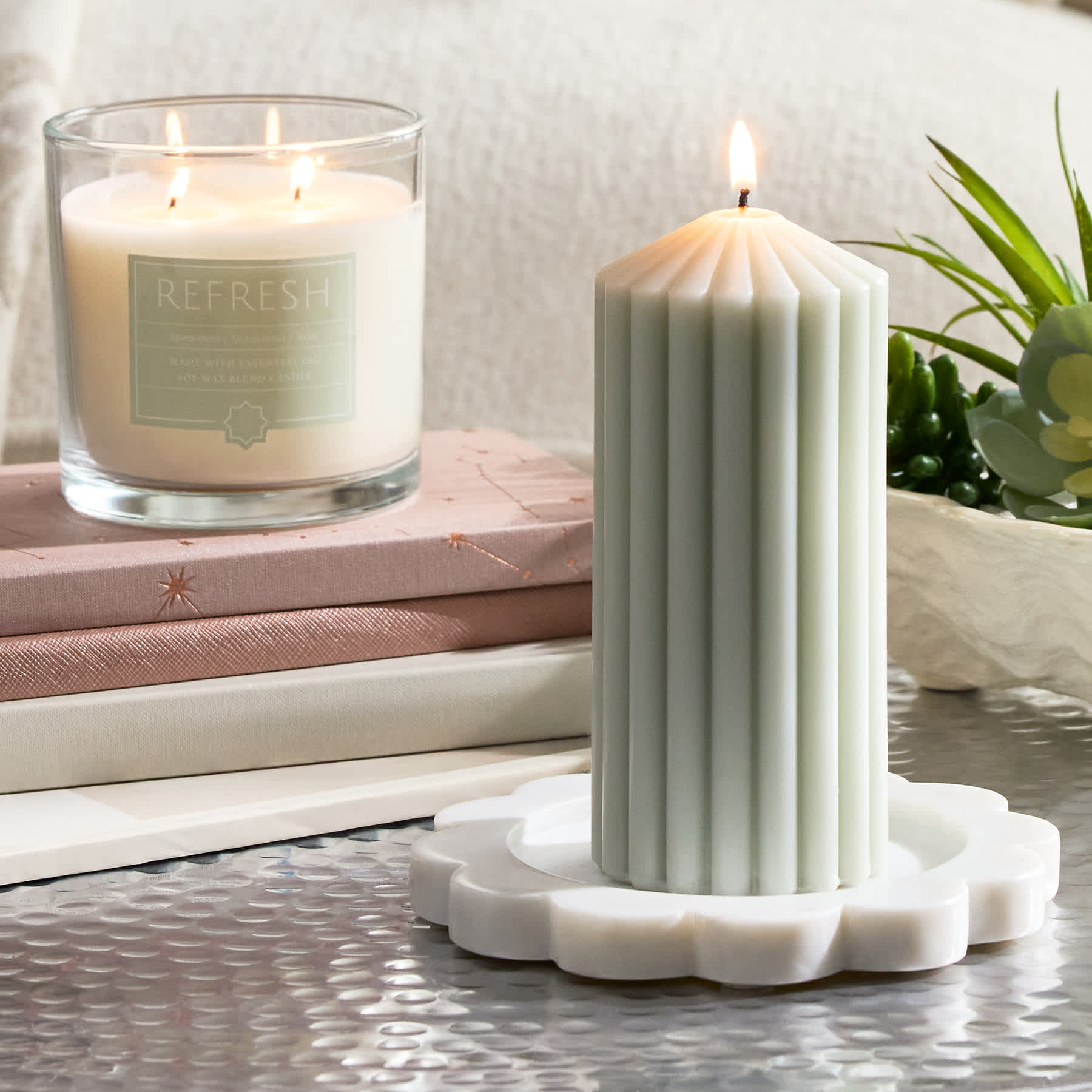Found & Fable Refresh Scented Jar Candle, 13oz