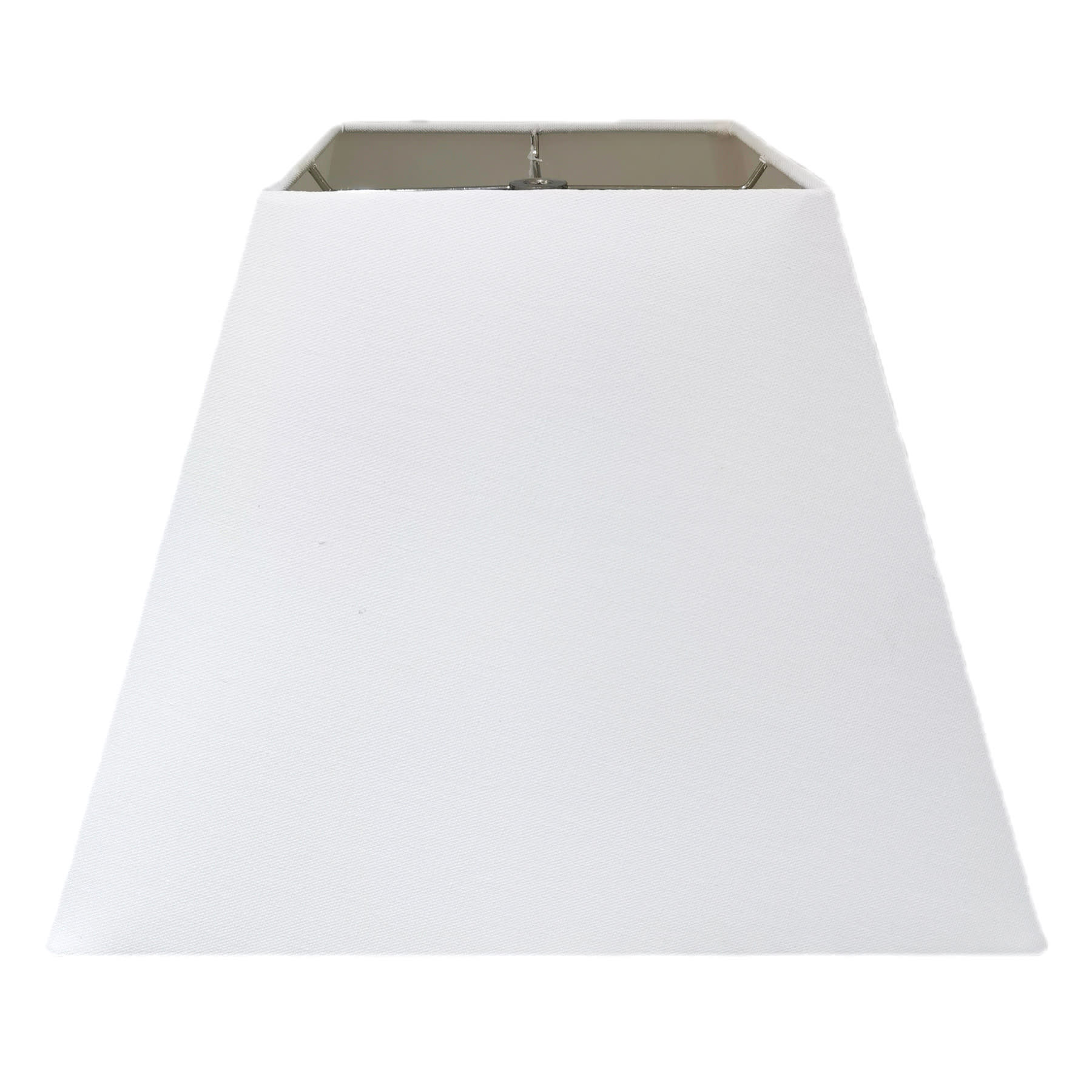 White Square Tapered Medium Table Lamp Shade, 8x15x11