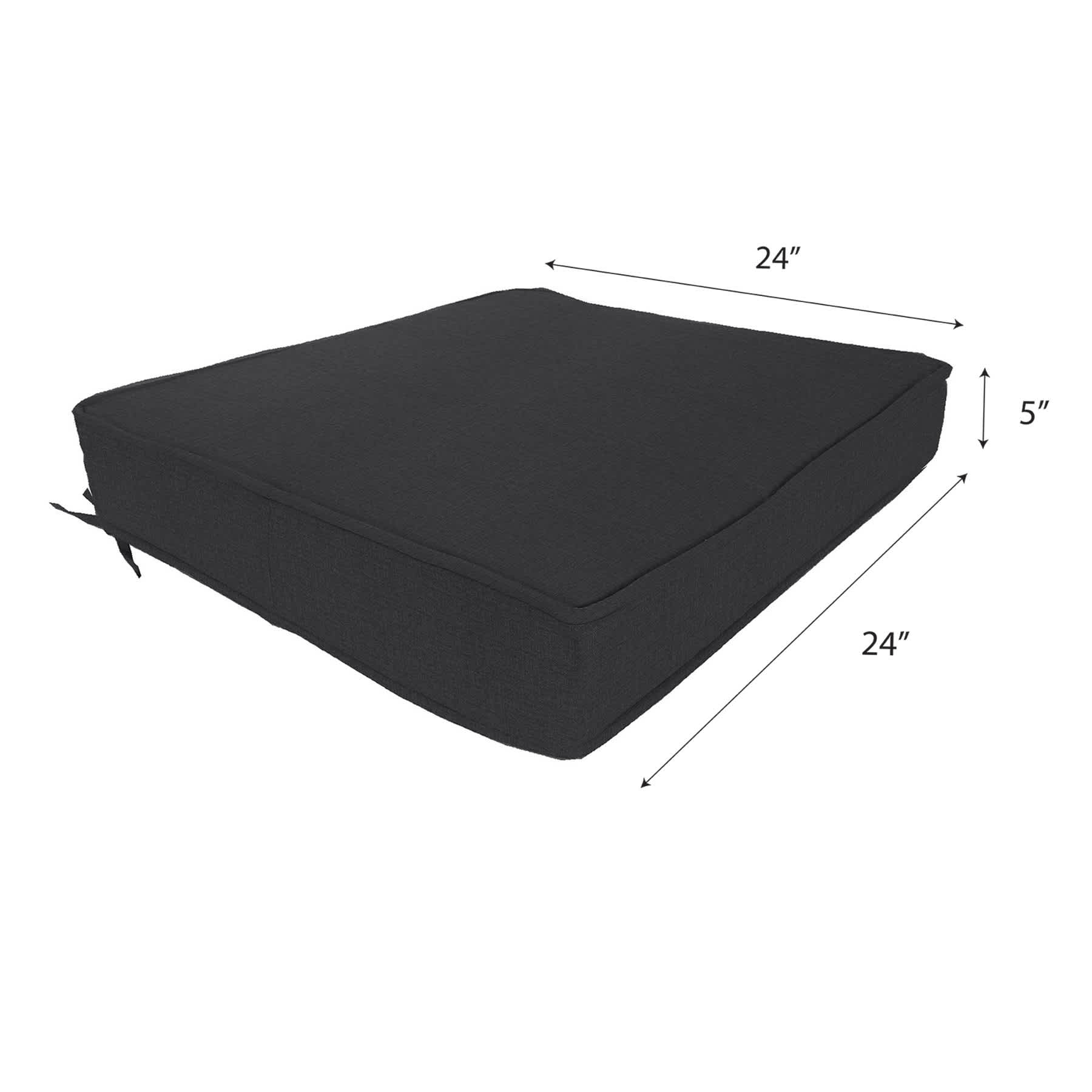 Crosby St. Sorvino Ash Premium Outdoor Deep Seat Cushion