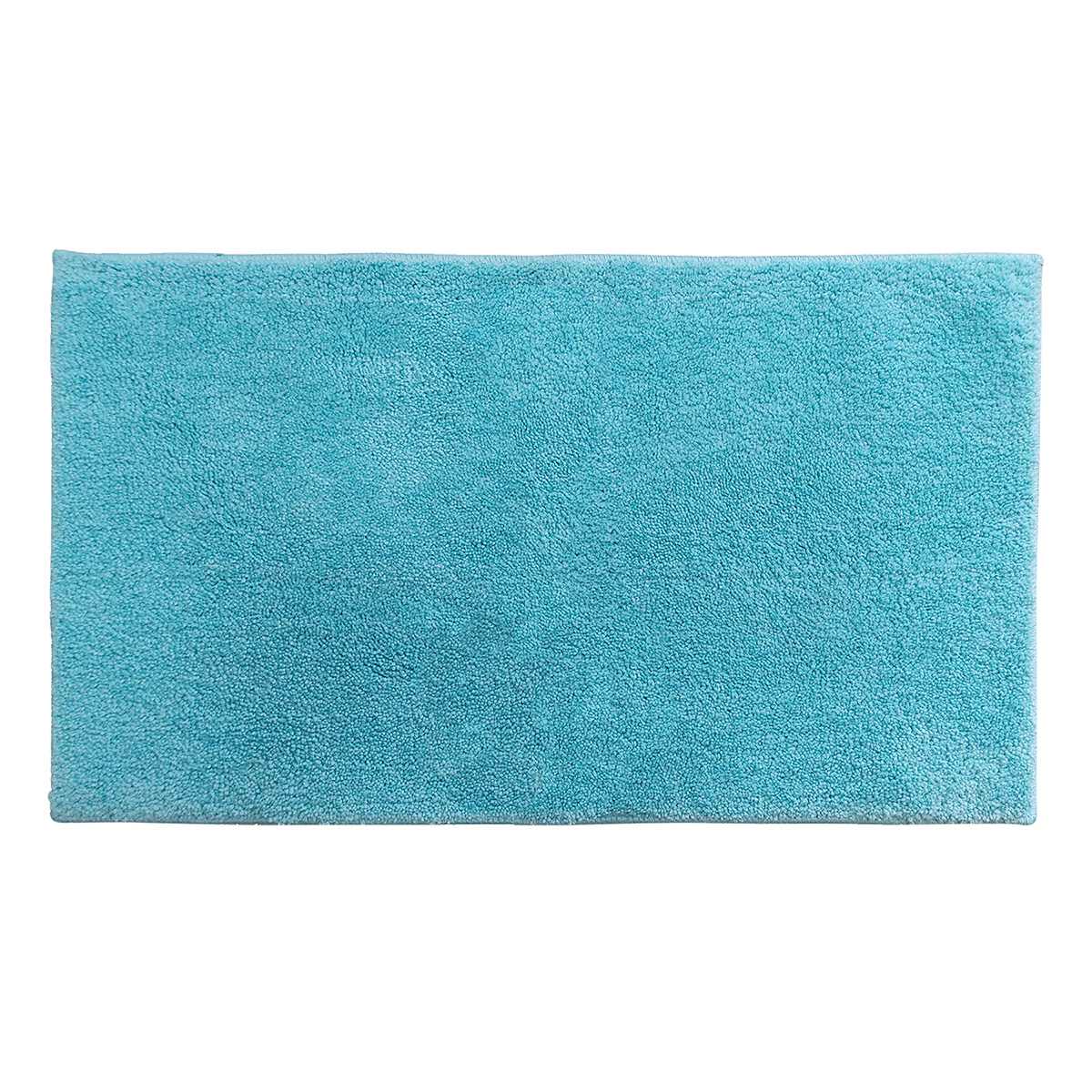 Essential Cut Pile Turquoise Bath Rug, 20x34