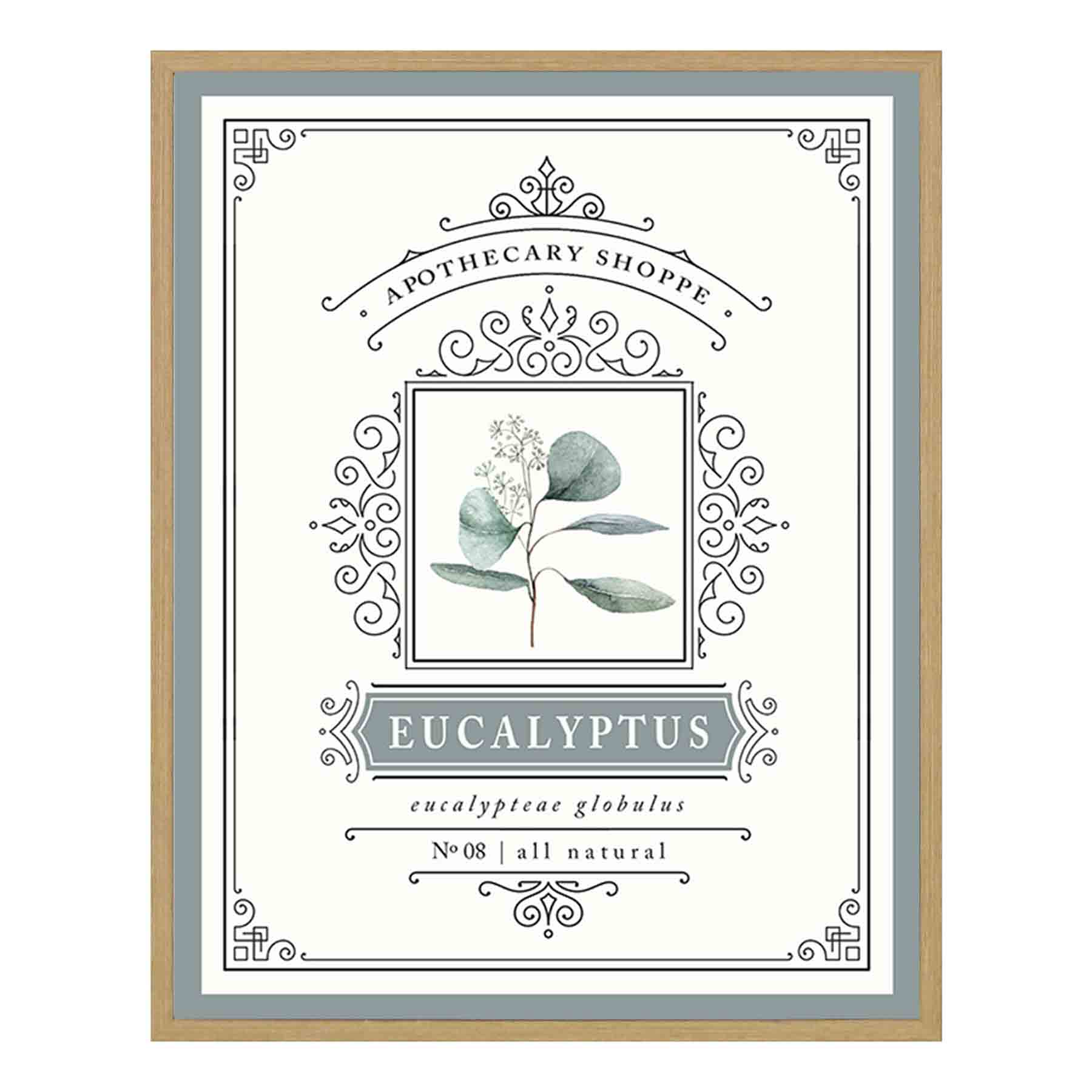 Framed Eucalyptus Wall Decor, 12x15