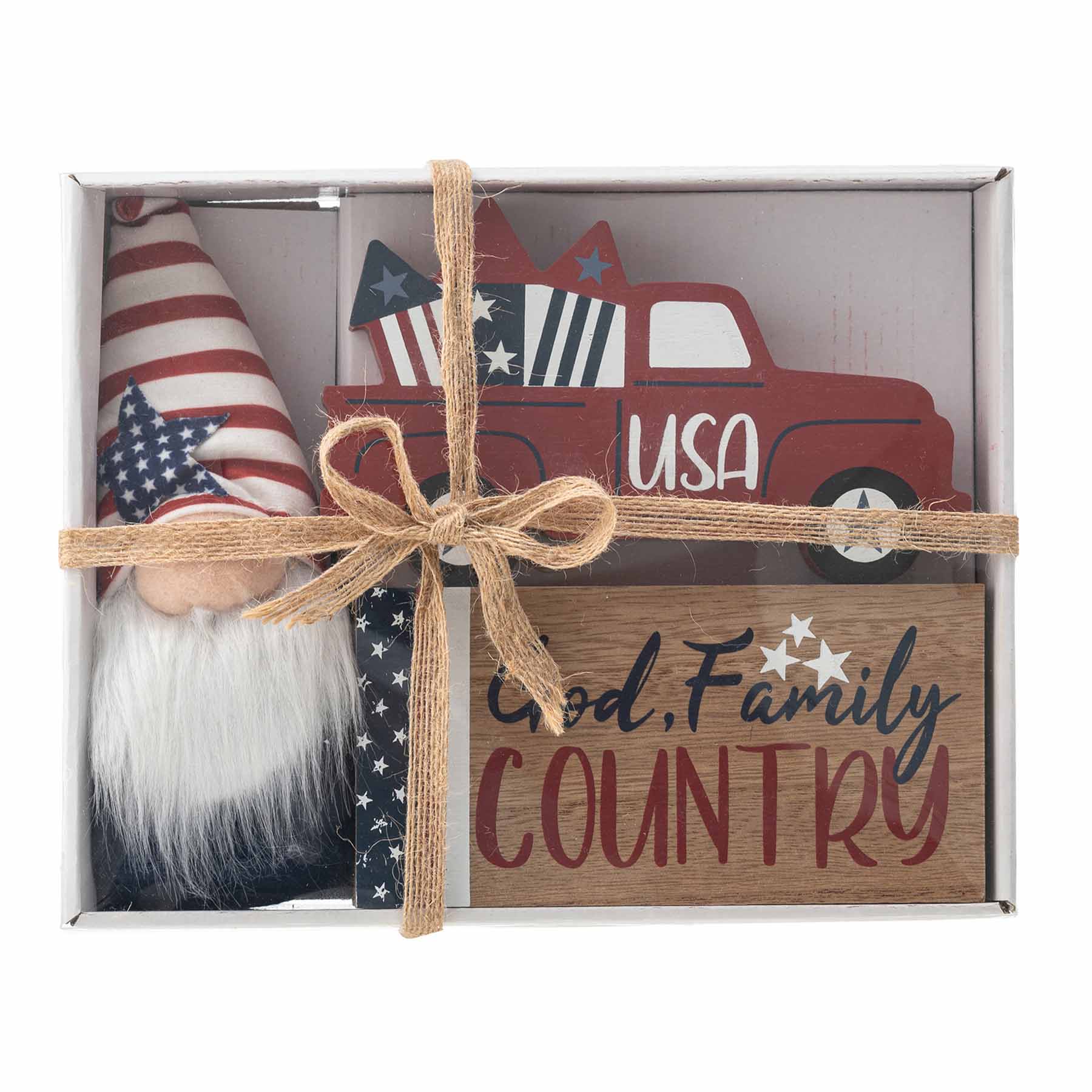 Wooden Patriotic Table Décor Set