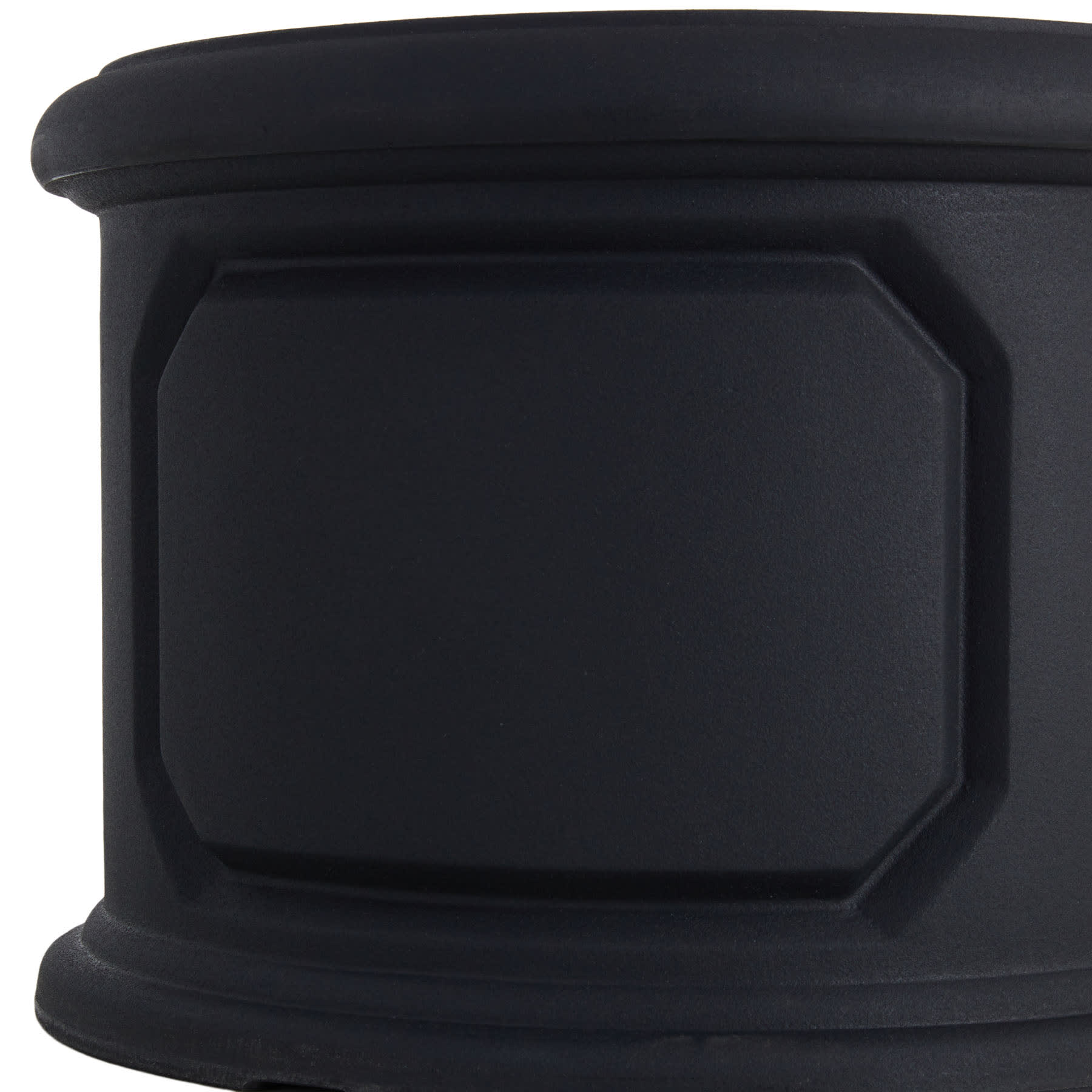 Japi Versailles Black Round Outdoor Planter, Medium