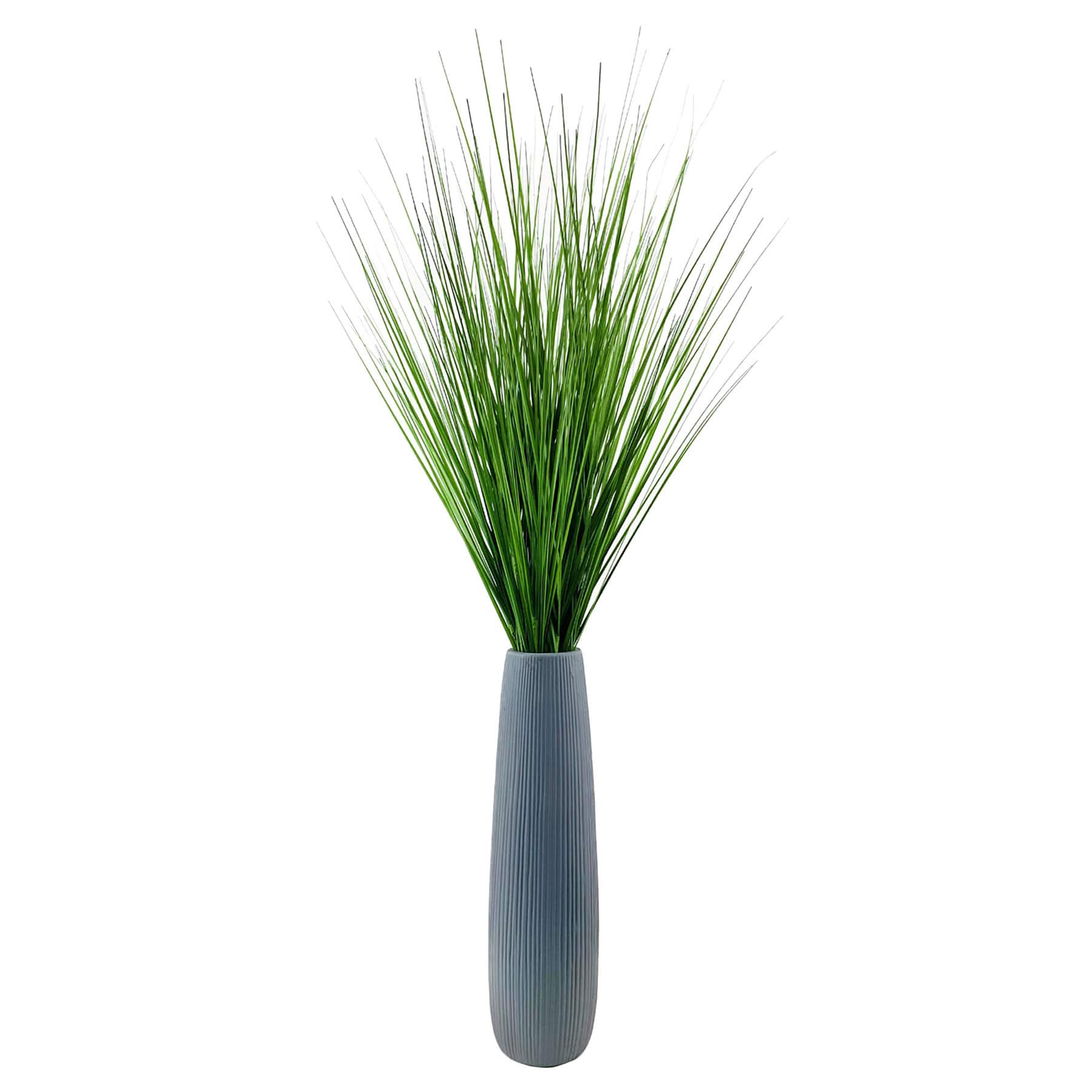 Onion Grass Bundle with Grey Magnesia Planter, 44"