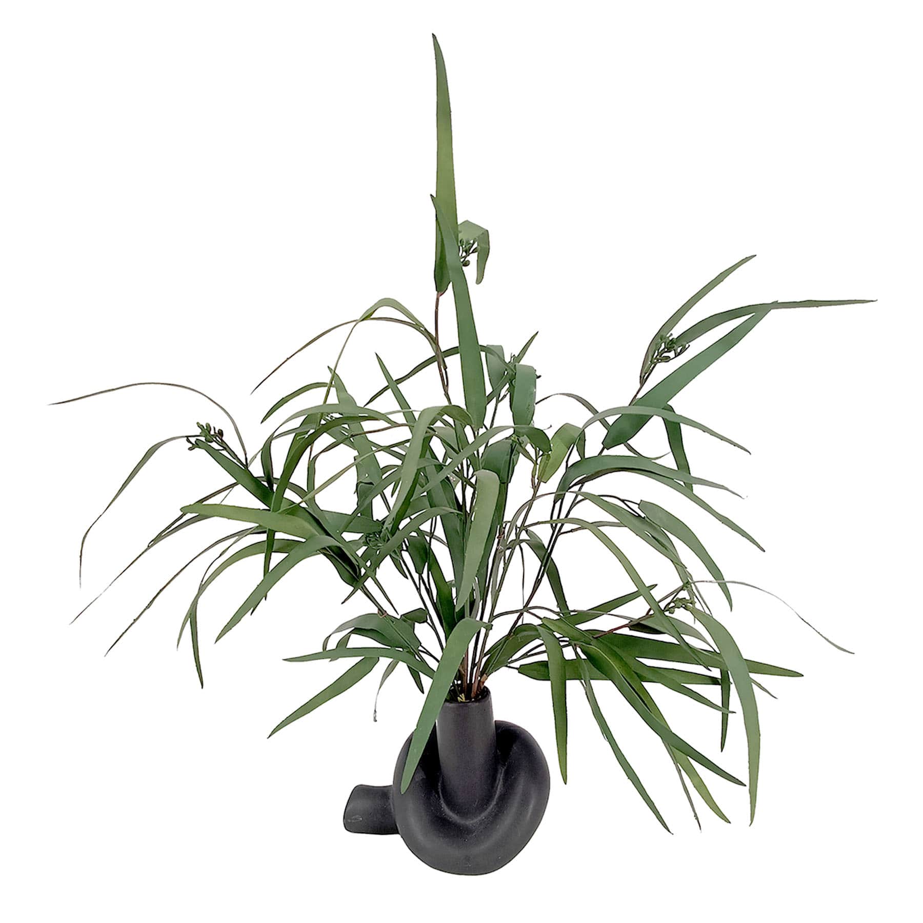 Crosby St. Greenery with Blue Vase, 17"
