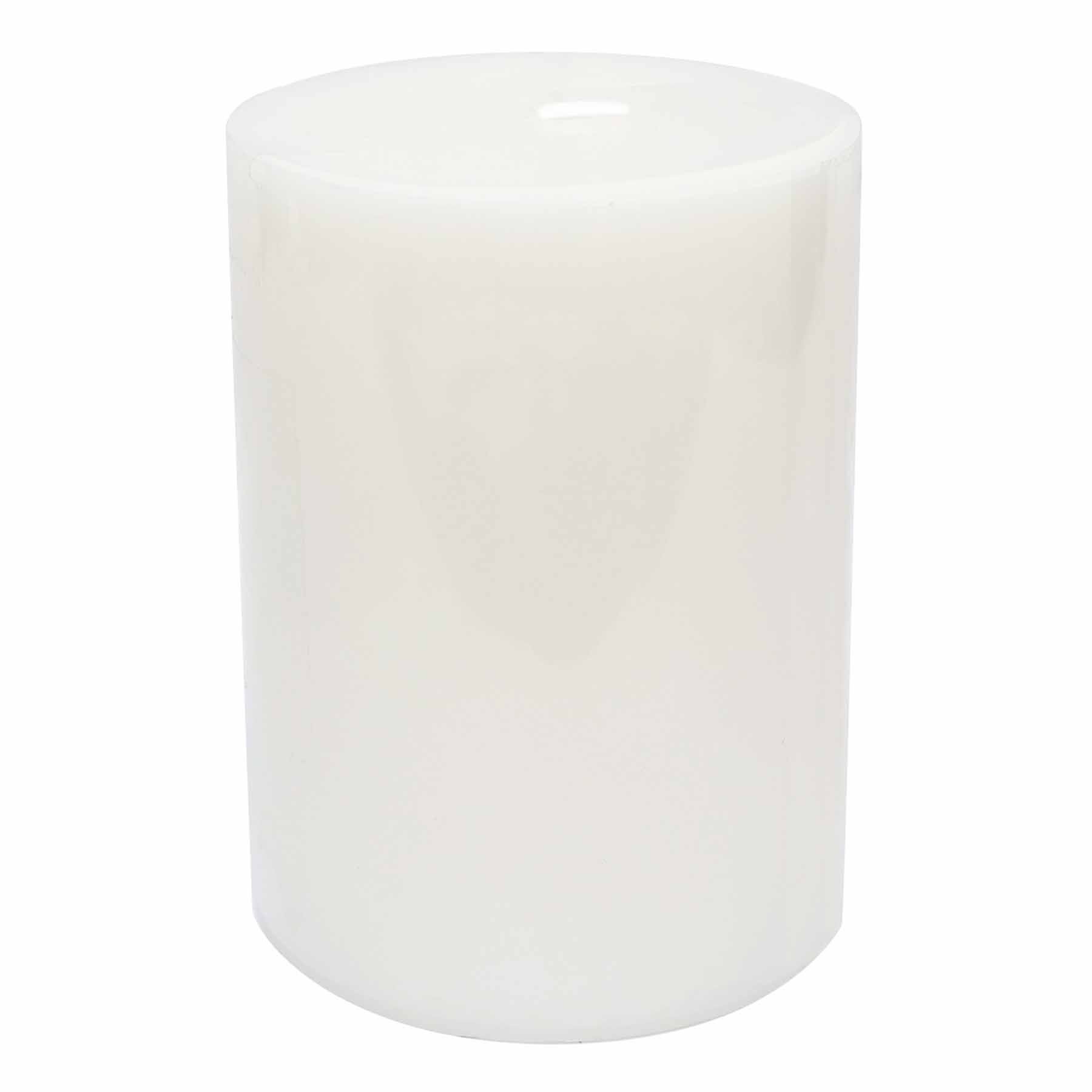 Willow Crossley White Unscented Pillar Candle, 3x4
