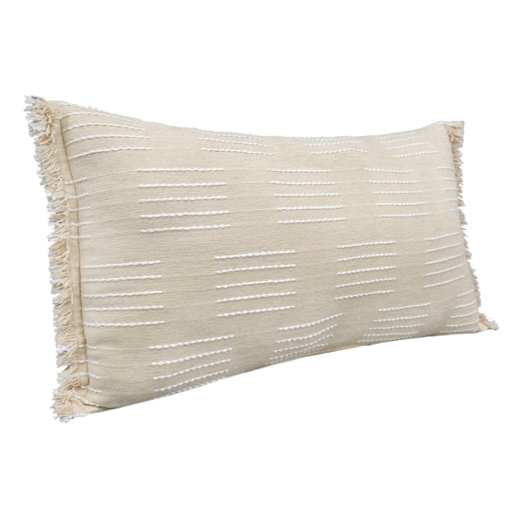 Tracey Boyd Broken Stripe Slub Throw Pillow, 14x24