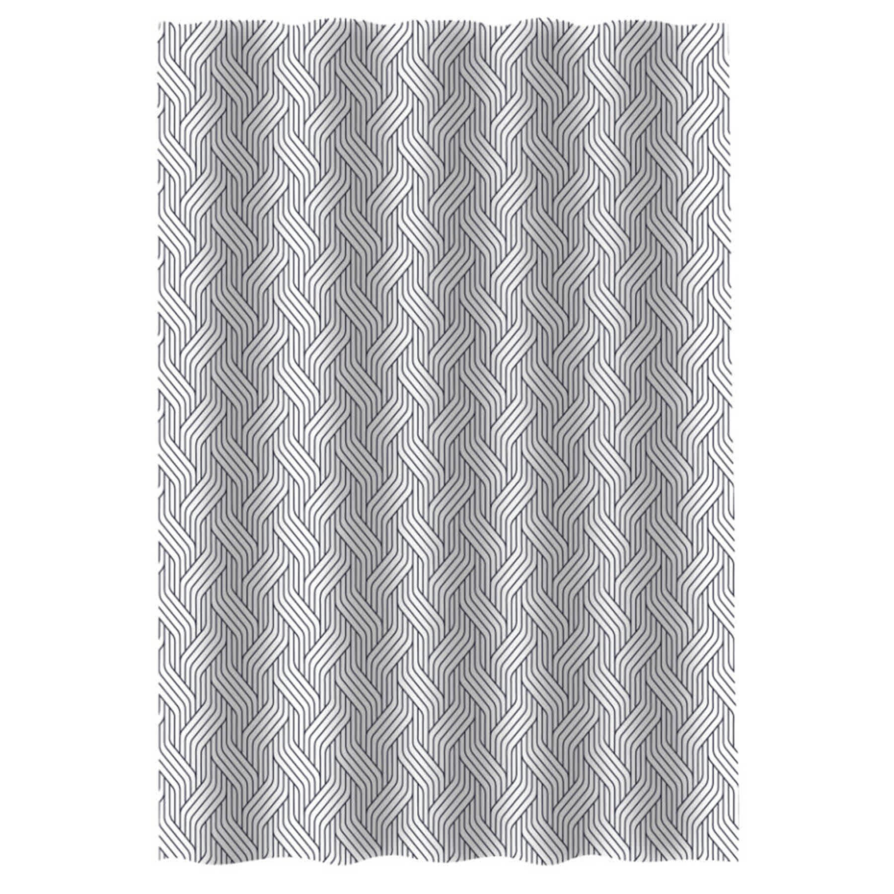 Crosby St. Lafayette Grey Shower Curtain, 72"