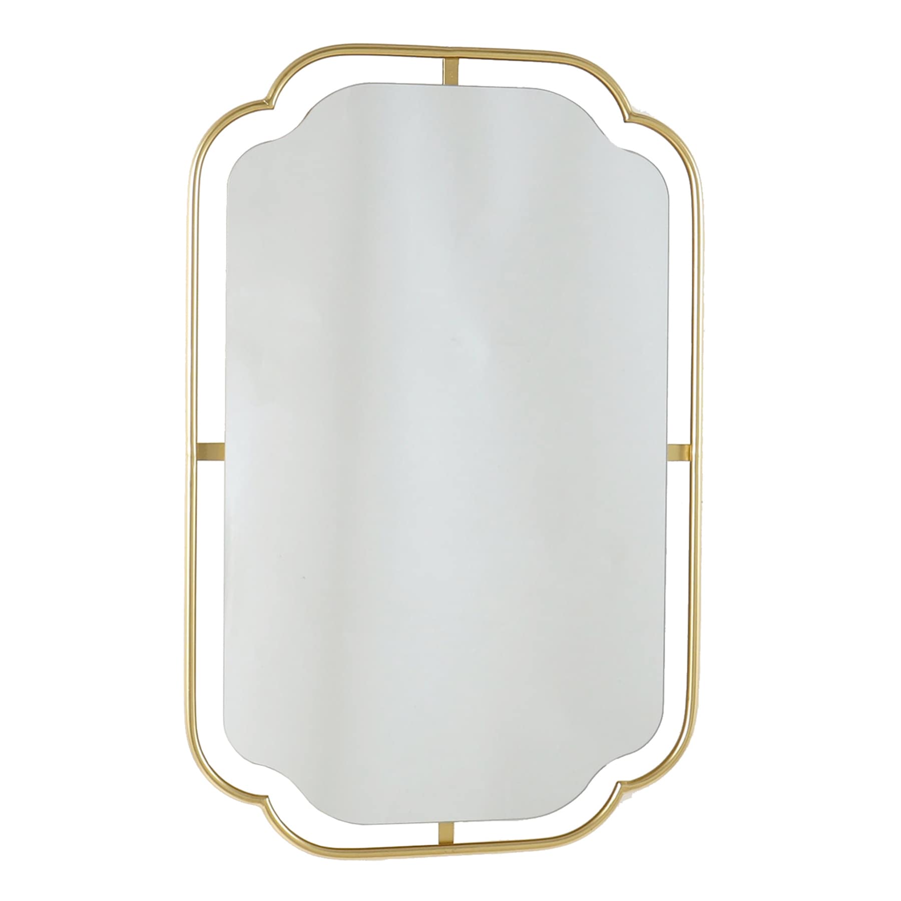 Providence Gold Floating Wall Mirror, 22x34