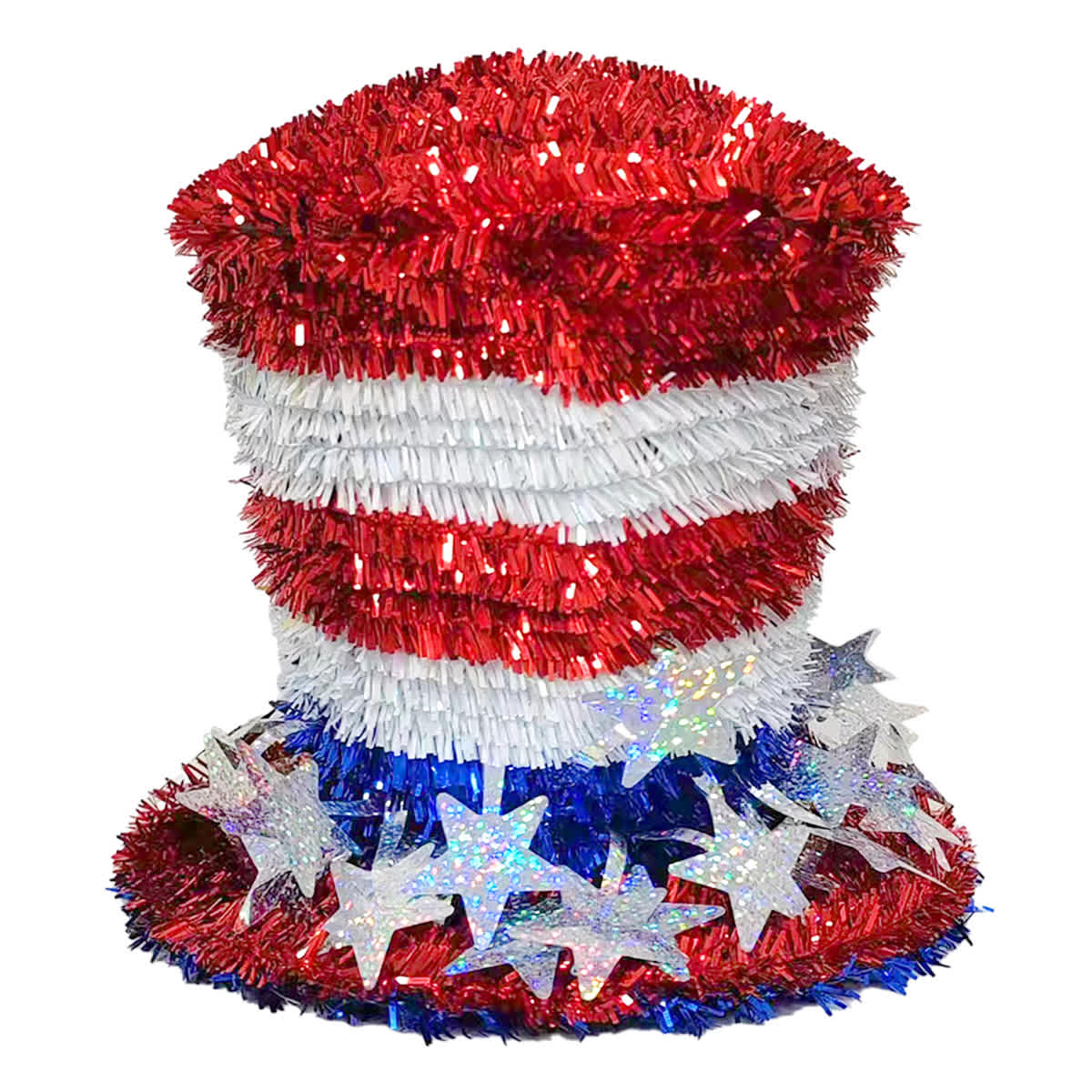 Patriotic Tinsel Uncle Sam Hat