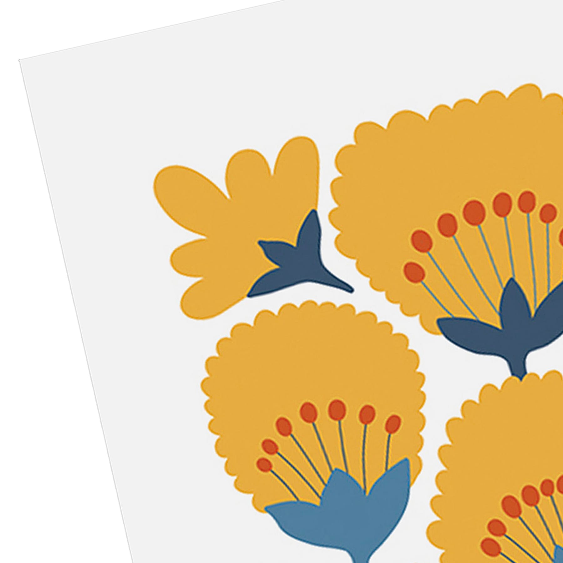 Whimsical Flowers Canvas Wall Art, 12x16