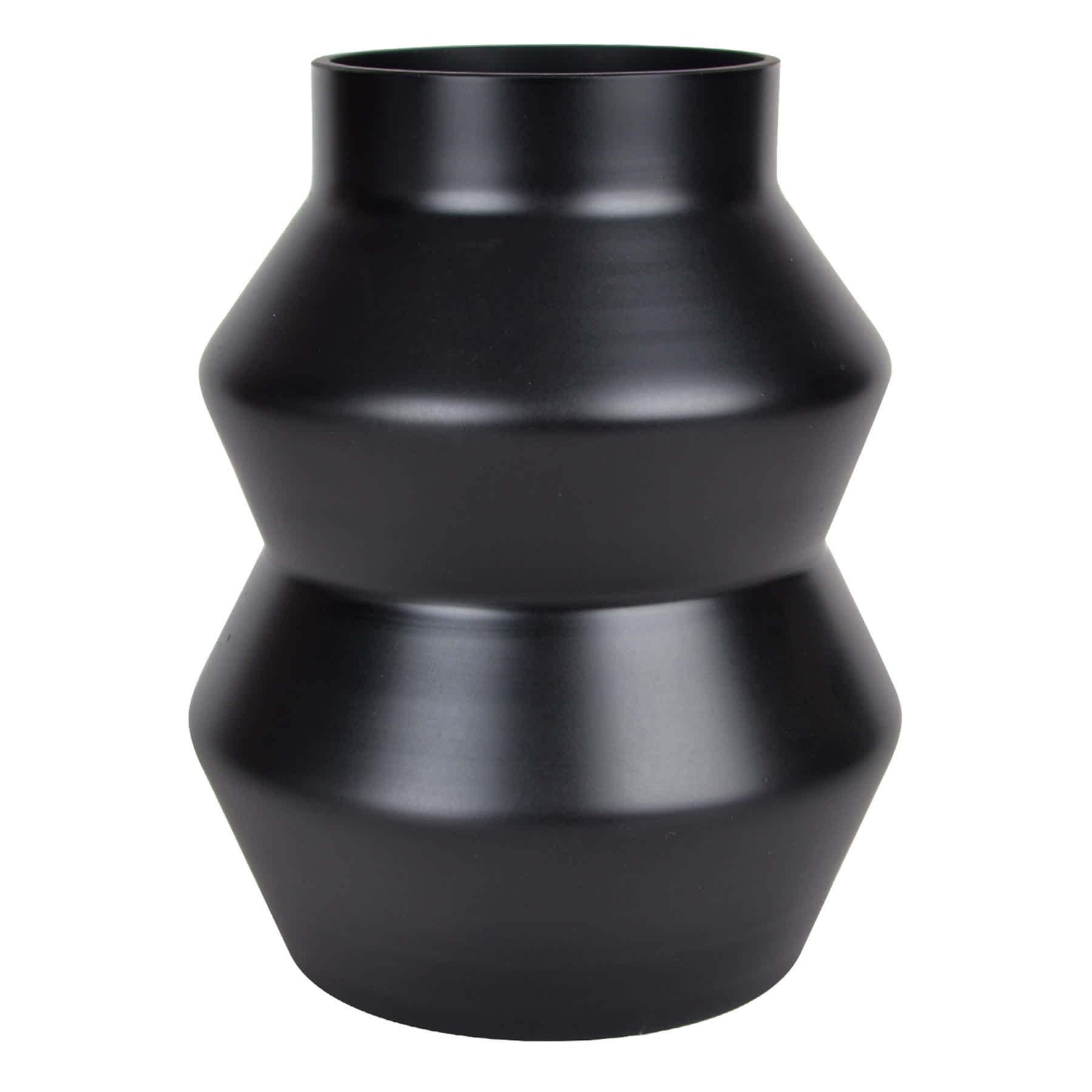 Tracey Boyd Matte Black Glass Vase, 6"