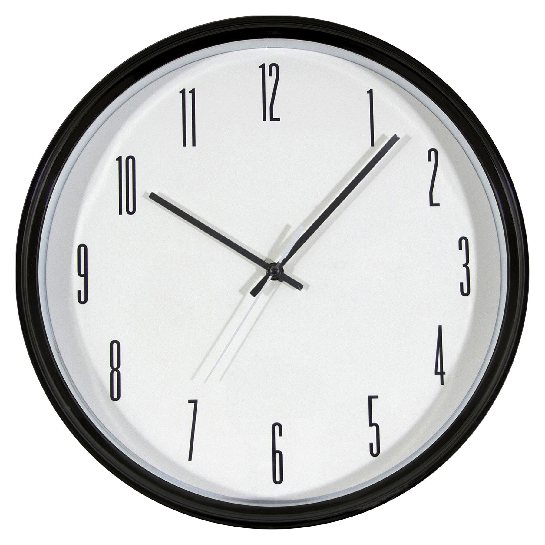 Thin Frame Modern Round Wall Clock, 16"