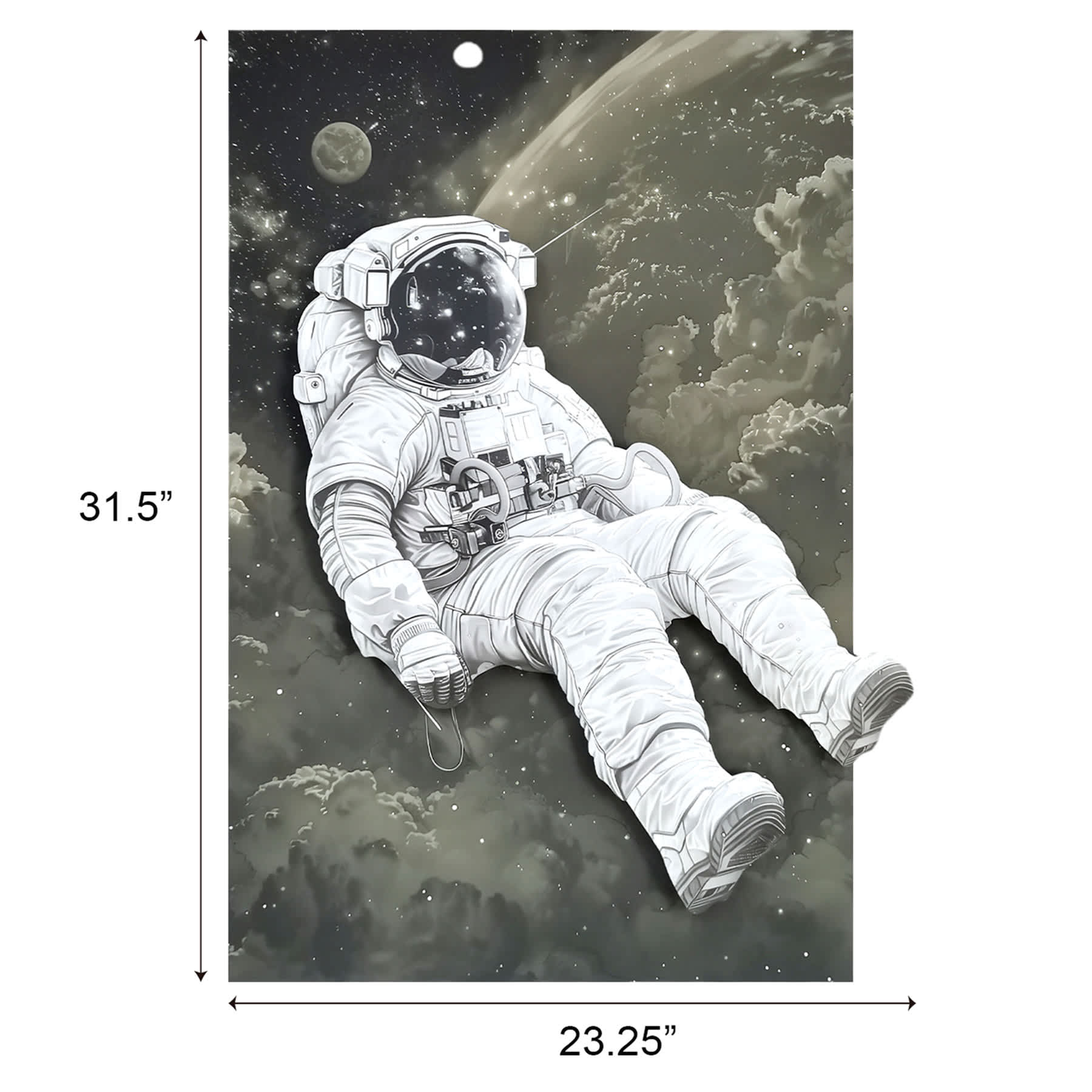 Space Roaming LED Wall Art, 23x32