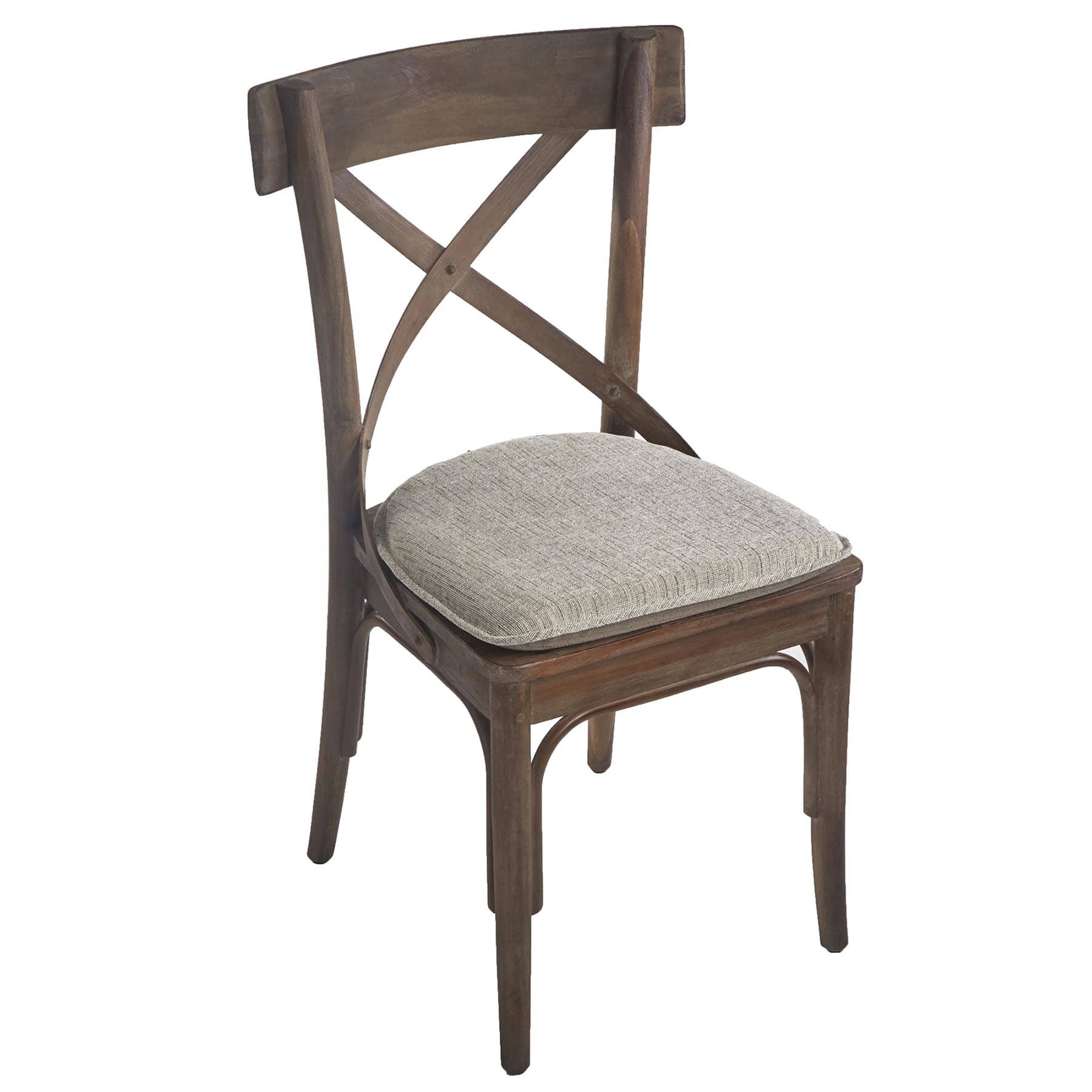 Salinger Tan Gripper Dining Chair Cushion with Non Skid Material