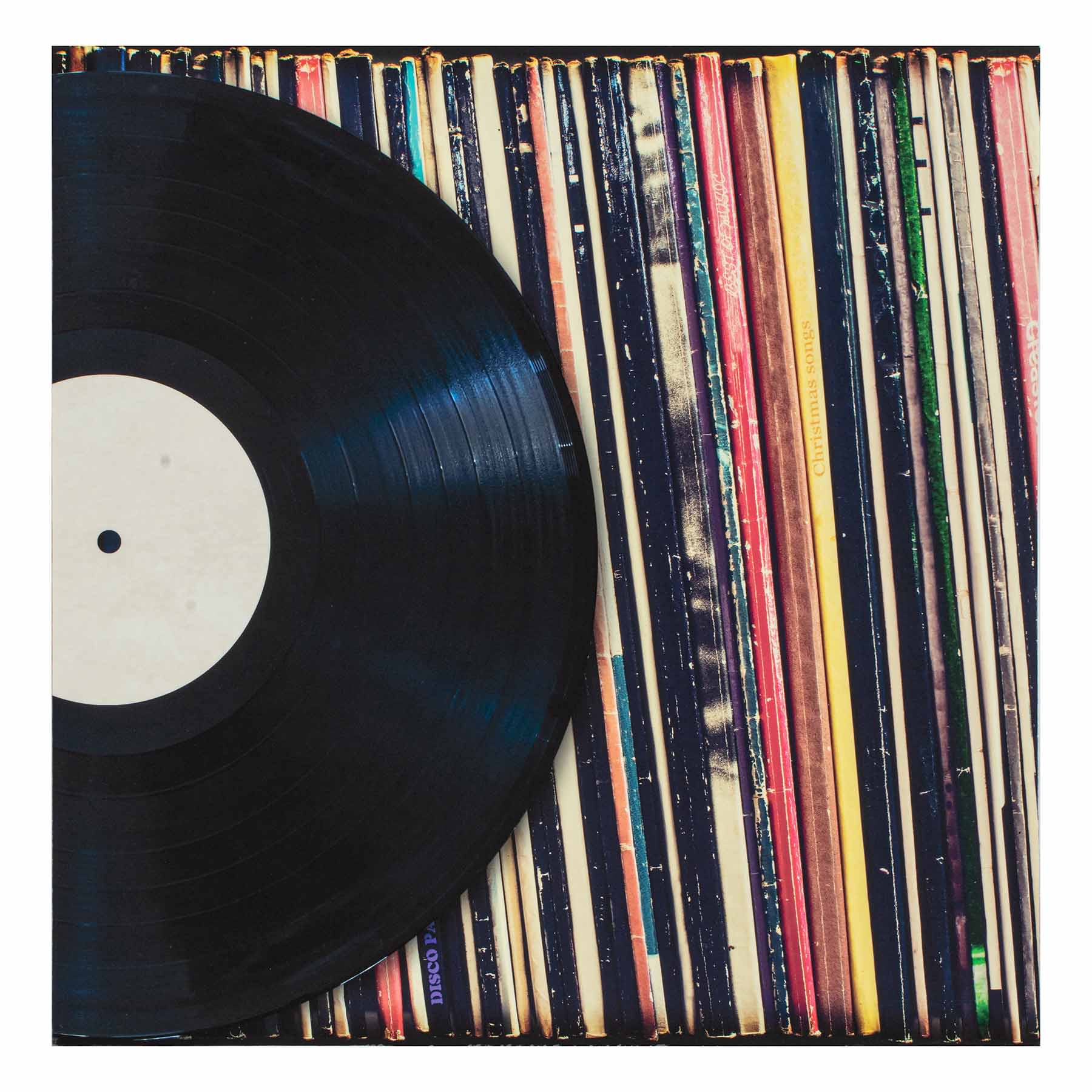 Framed Records Wall Decor, 24"