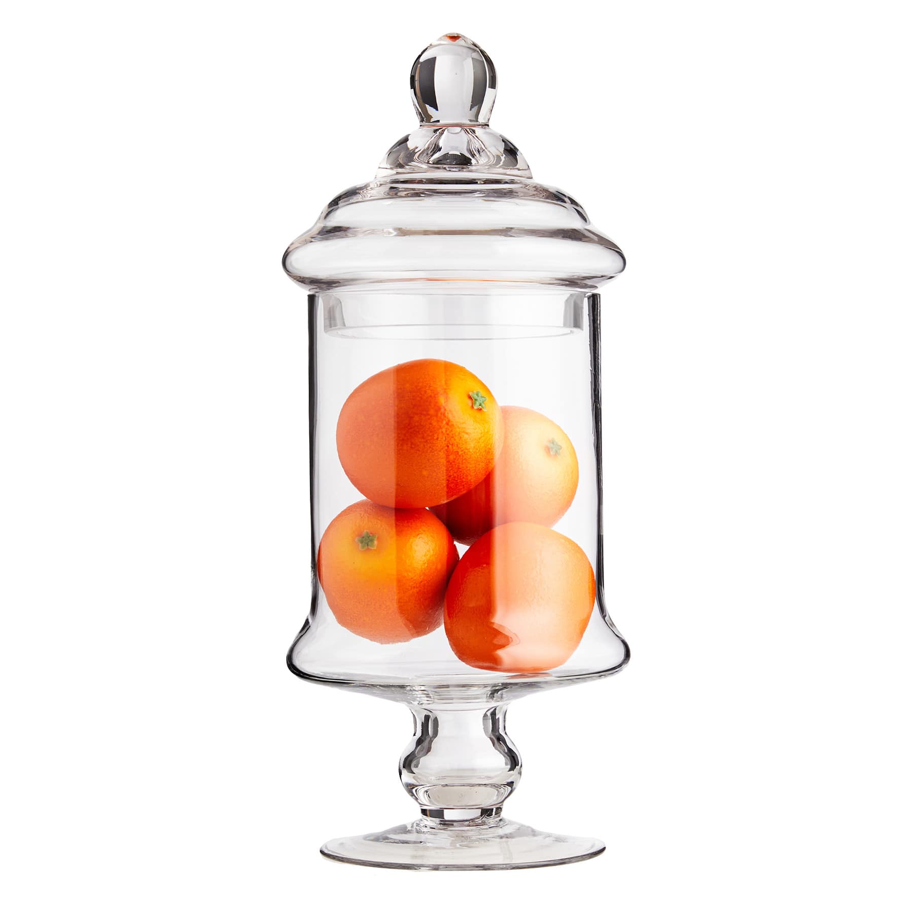 Clear Glass Apothecary Jar, 15"