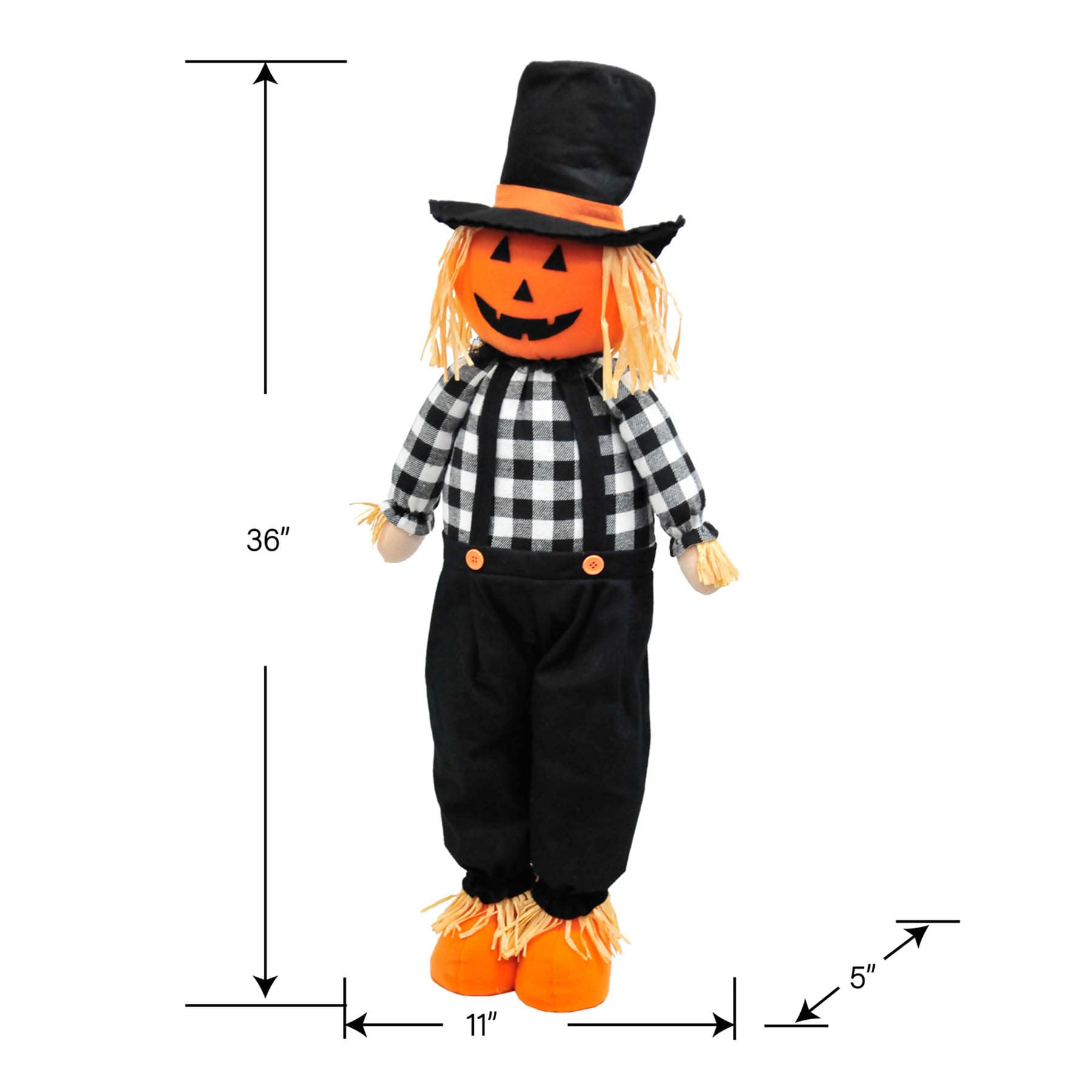 Happy Haunting Standing Scarecrow, 36"