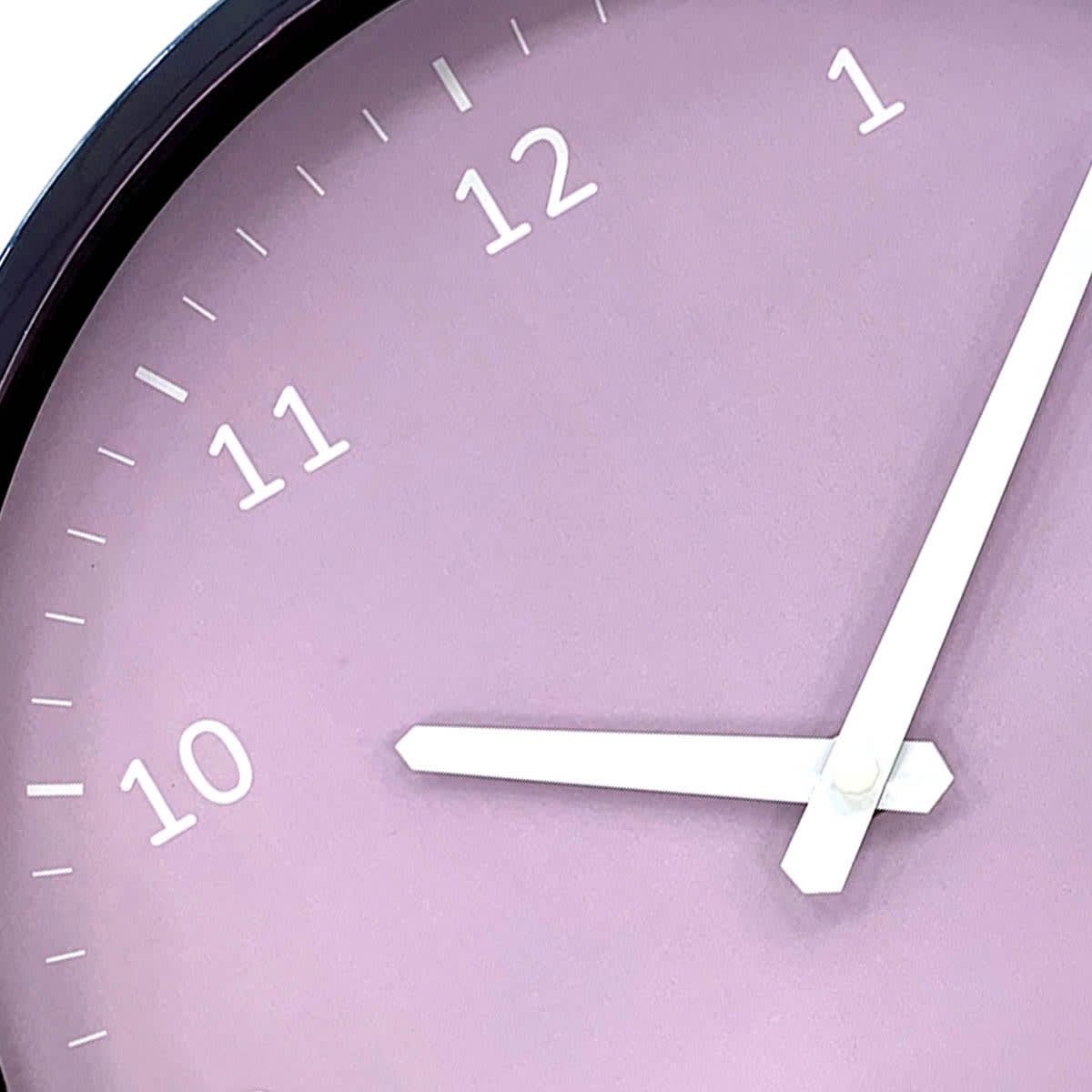 Purple Round Wall Clock, 12"