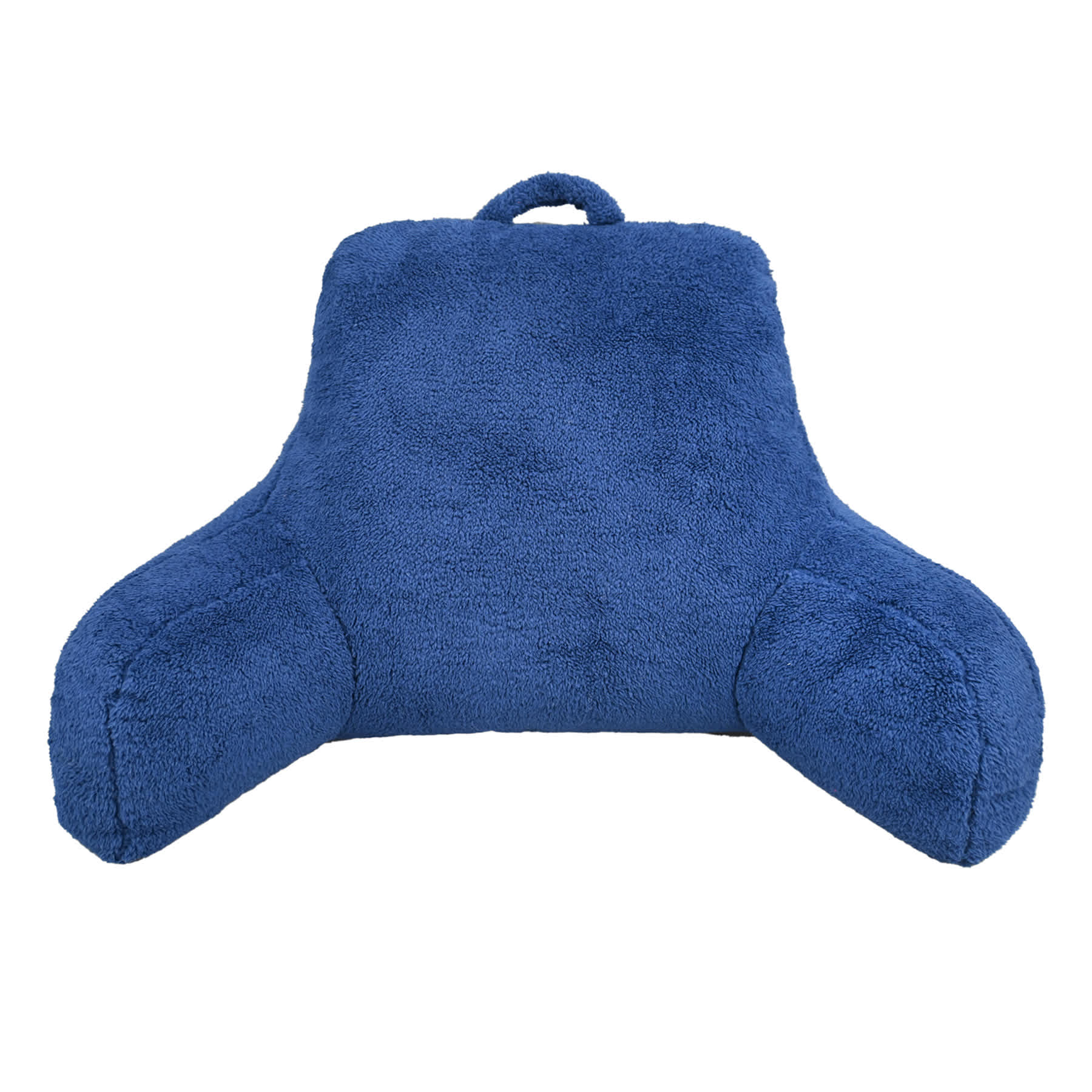Navy Blue Sherpa Backrest, 13x20