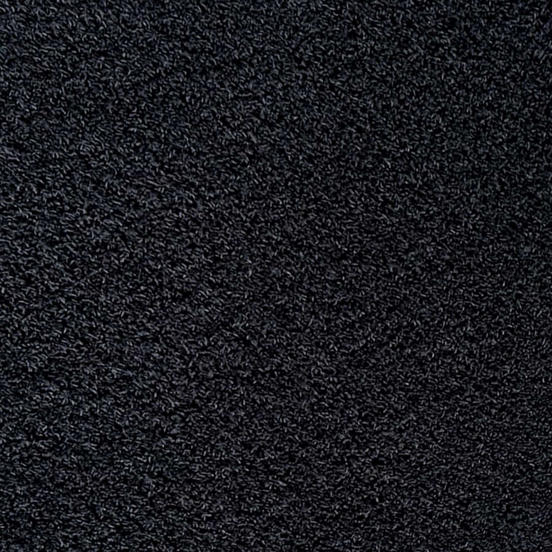 Black Shag Bath Rug, 16x24