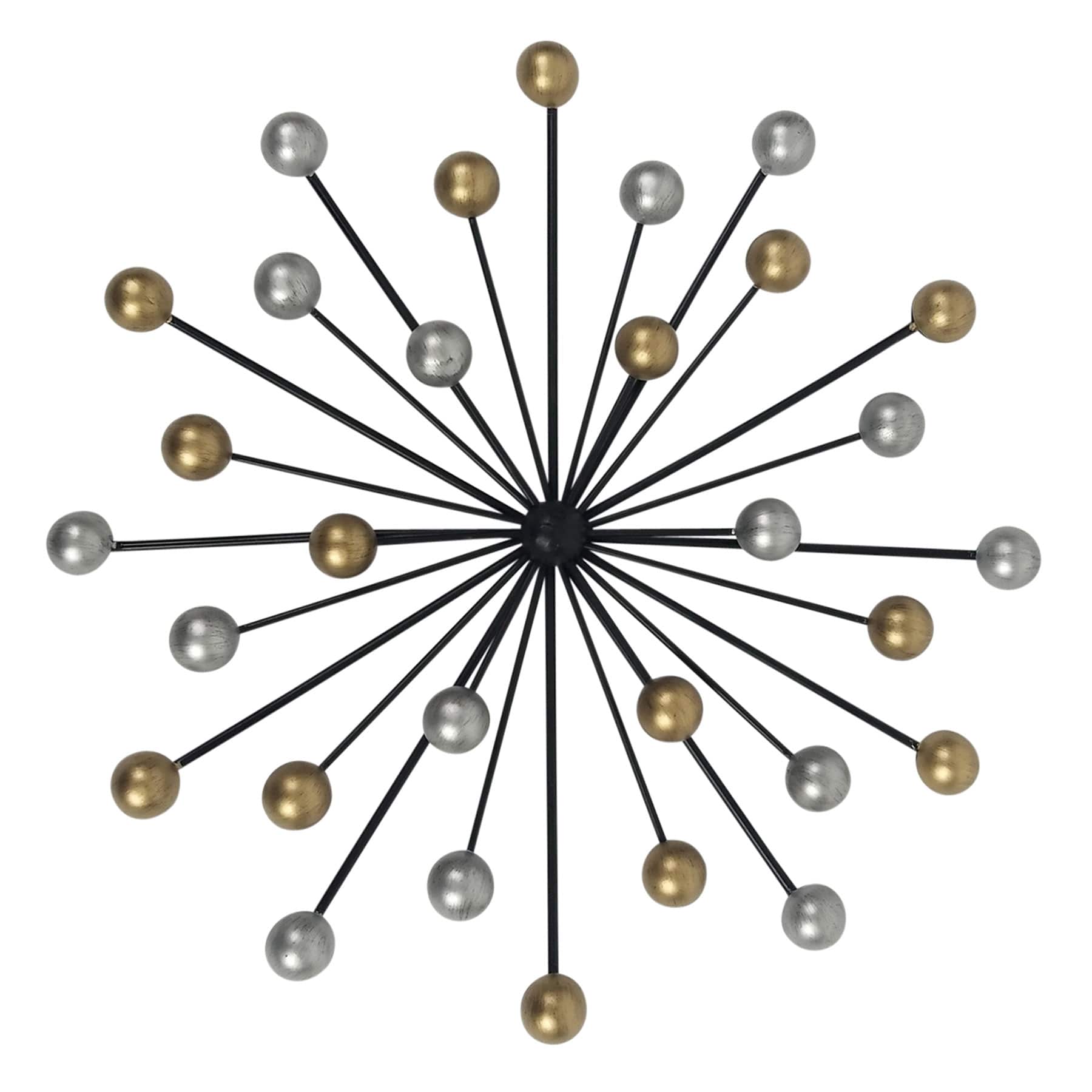 Crosby St. Metal Geo Burst Wall Decor, 12"