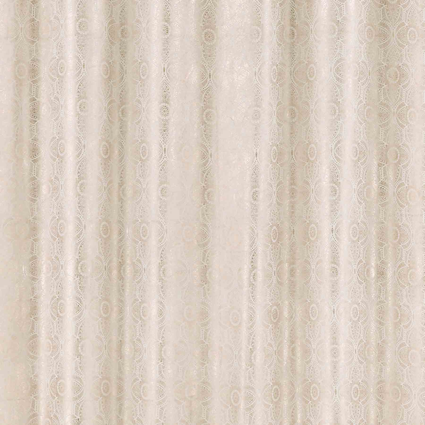 Bronze Printed Metallic Foil Medallion Shower Curtain, 72"