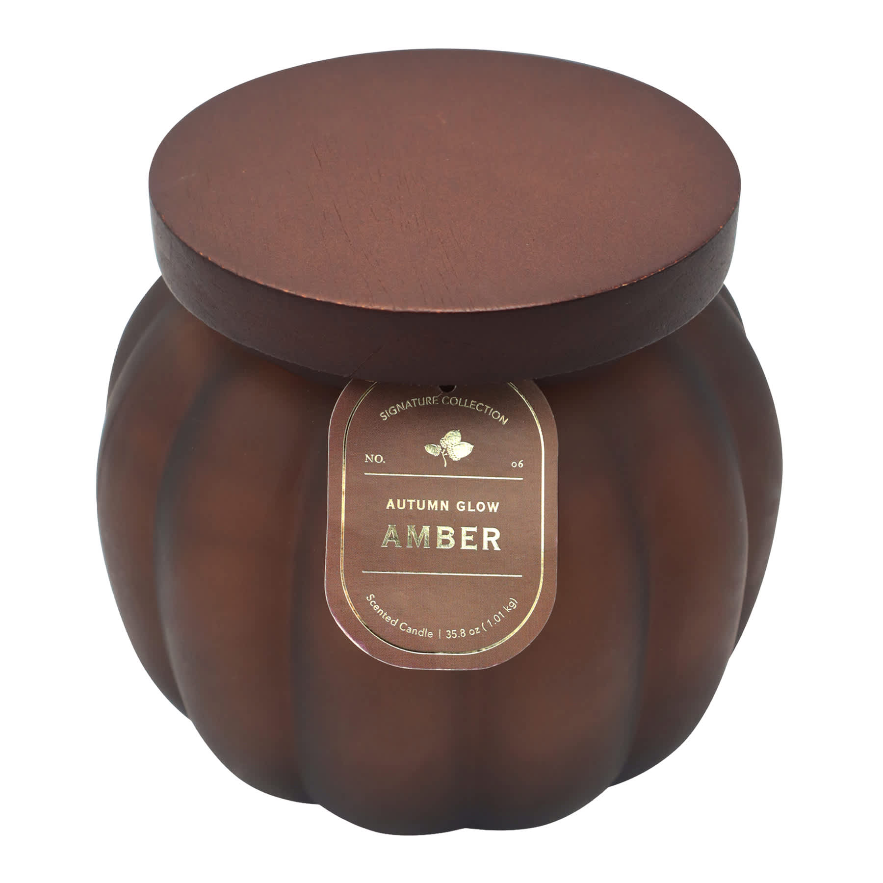 Autumn Glow Amber Scented Pumpkin Jar Candle, 35.8oz