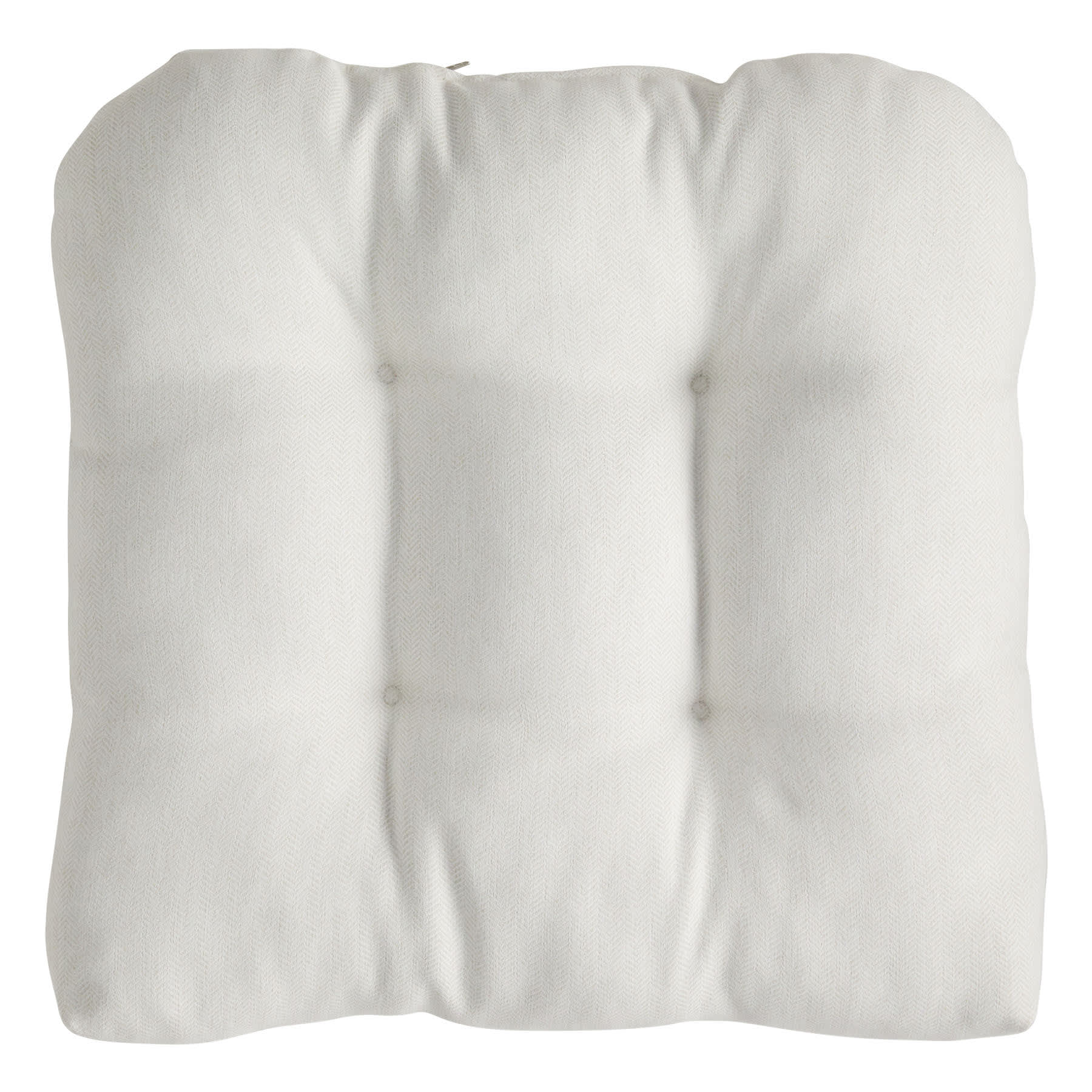 Tristan Heather Premium White Outdoor Wicker Seat Cushion