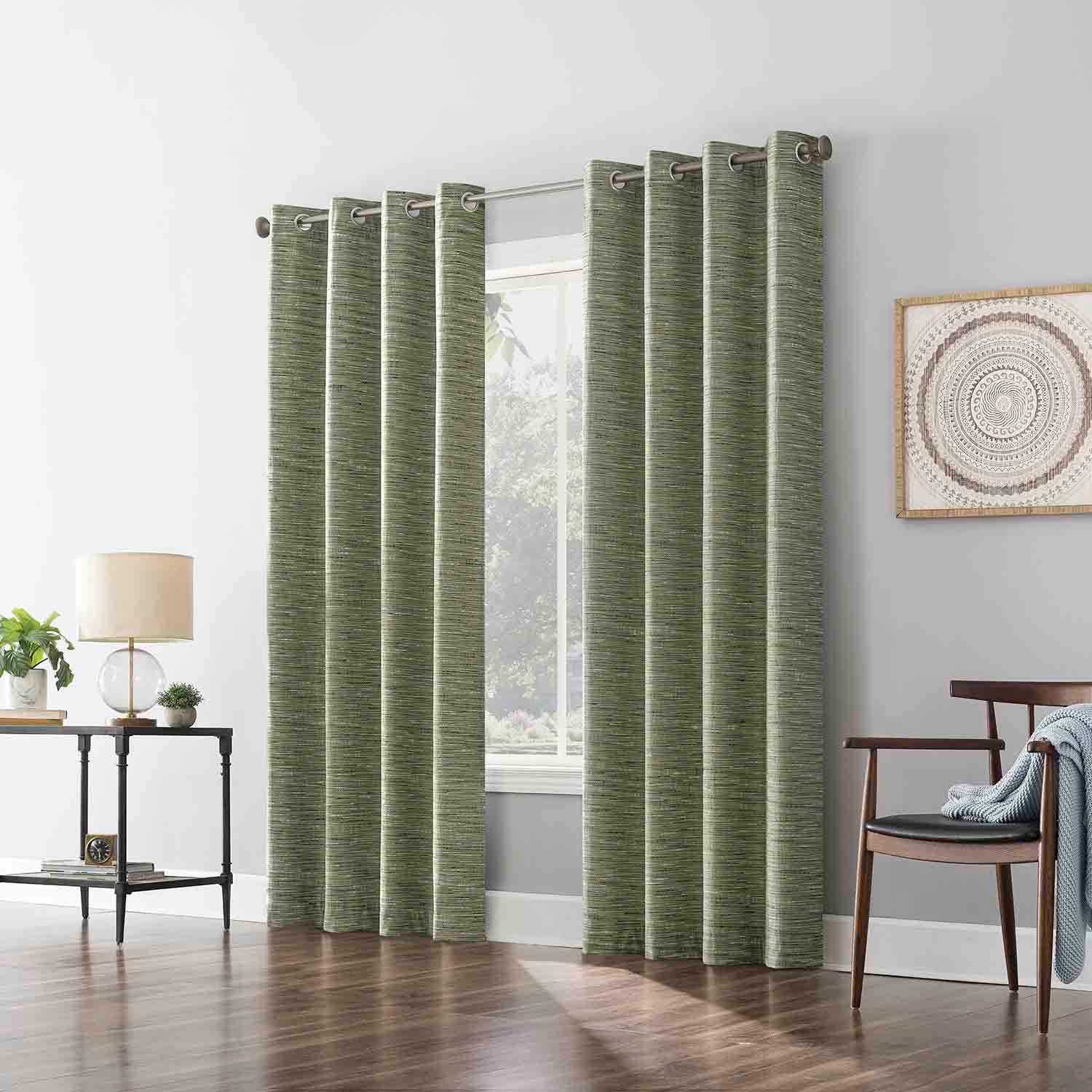 Sun Zero Sage Extreme Blackout Grommet Curtain Panel, 84"
