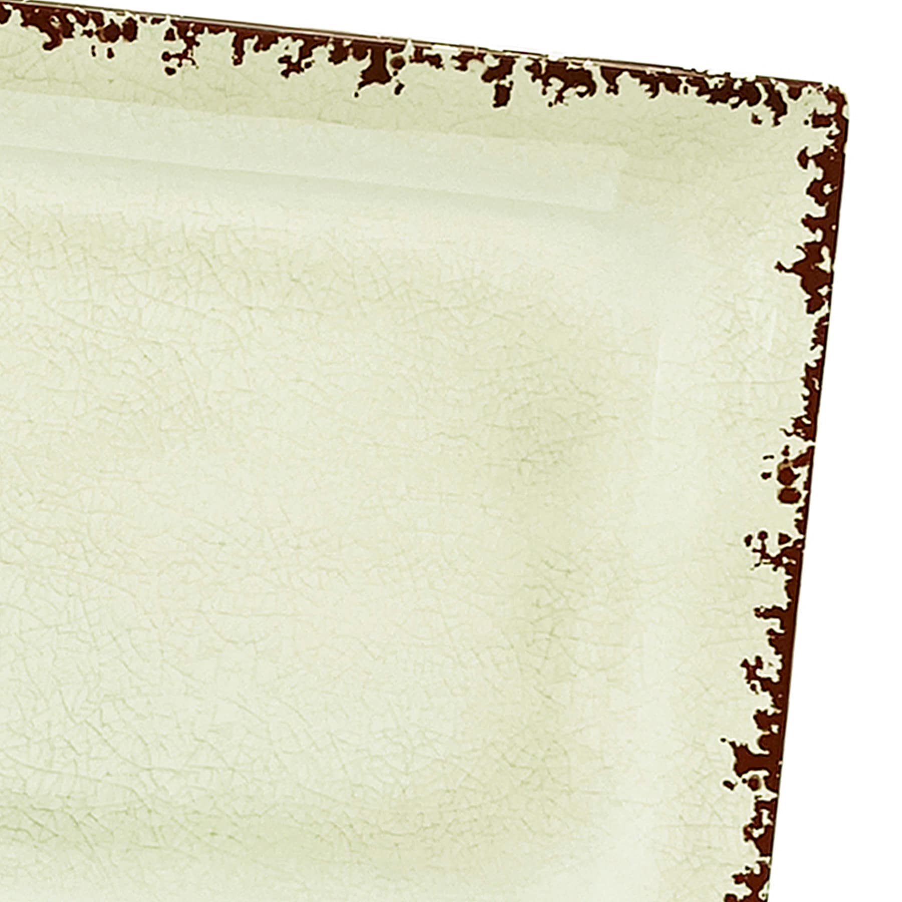 Honeybloom White Melamine Serving Tray, 16x8.5