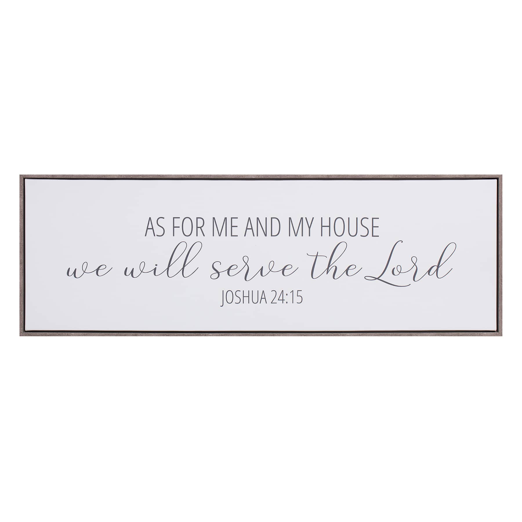 Bible Verse Canvas Wall Sign, 36x12