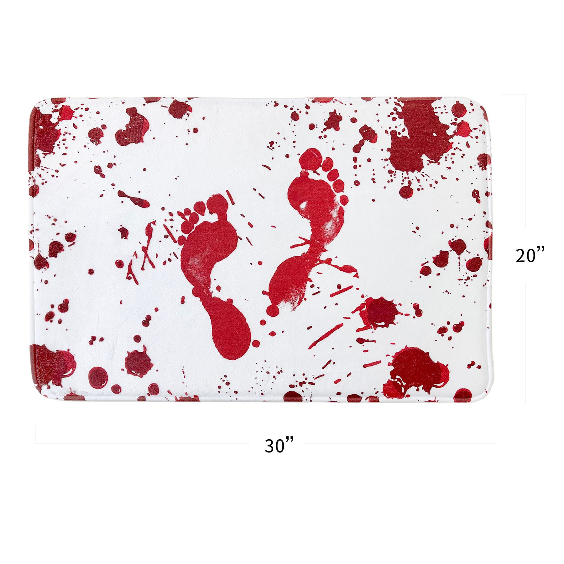 Midnight Shadows A Bloody Mess Memory Foam Bath Rug, 20x30
