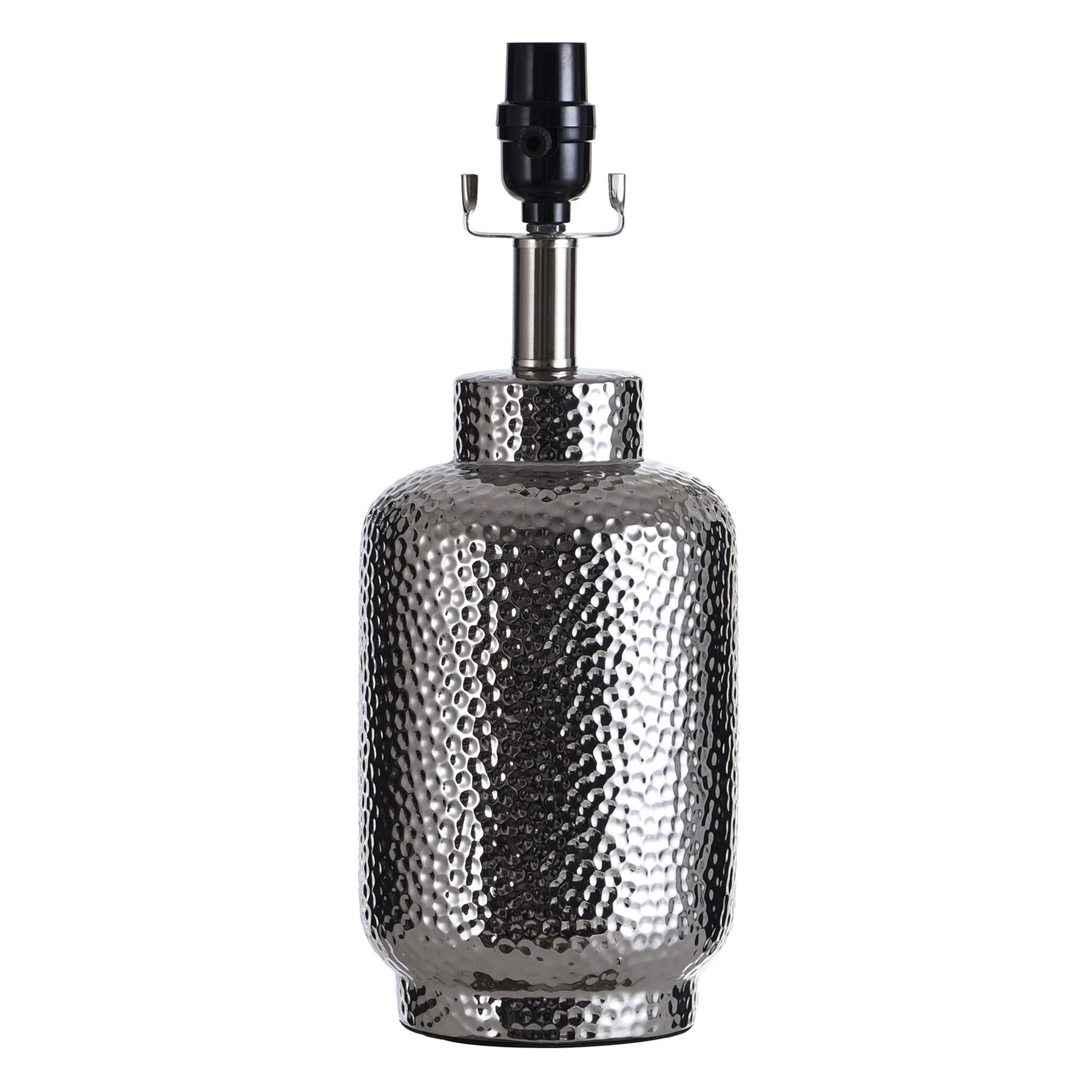 Silver Ceramic Accent Lamp Base, 15"