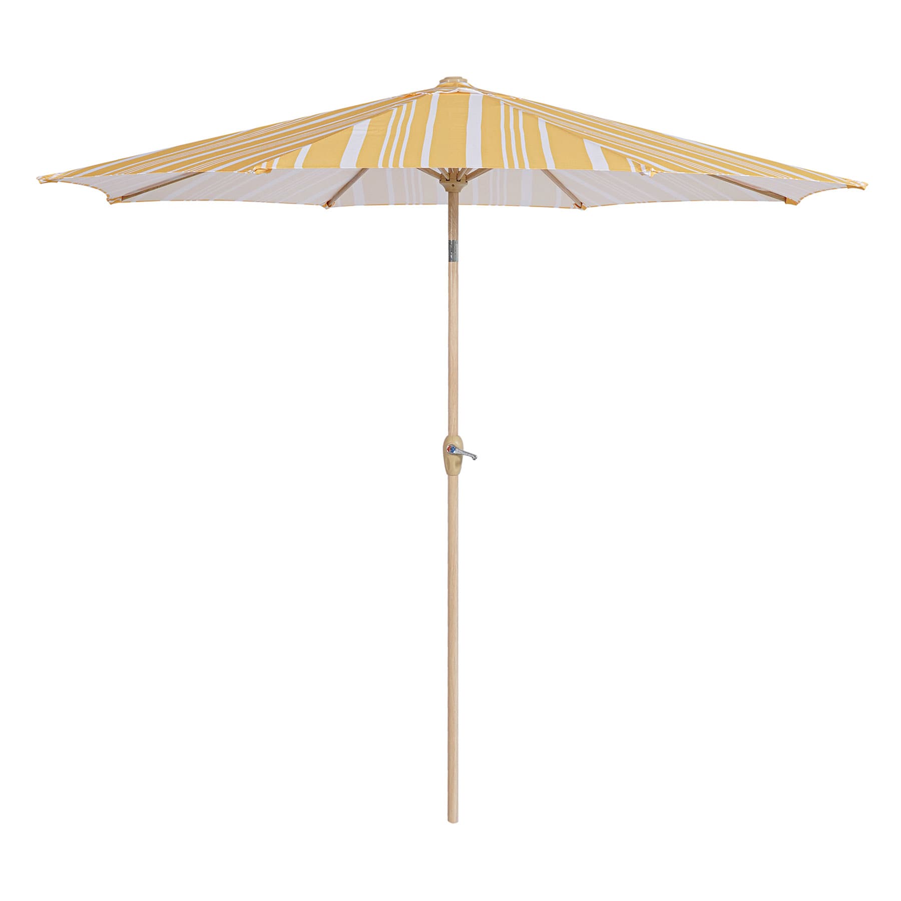 Honeybloom Premium Yellow Stripe Round Patio Umbrella, 9'