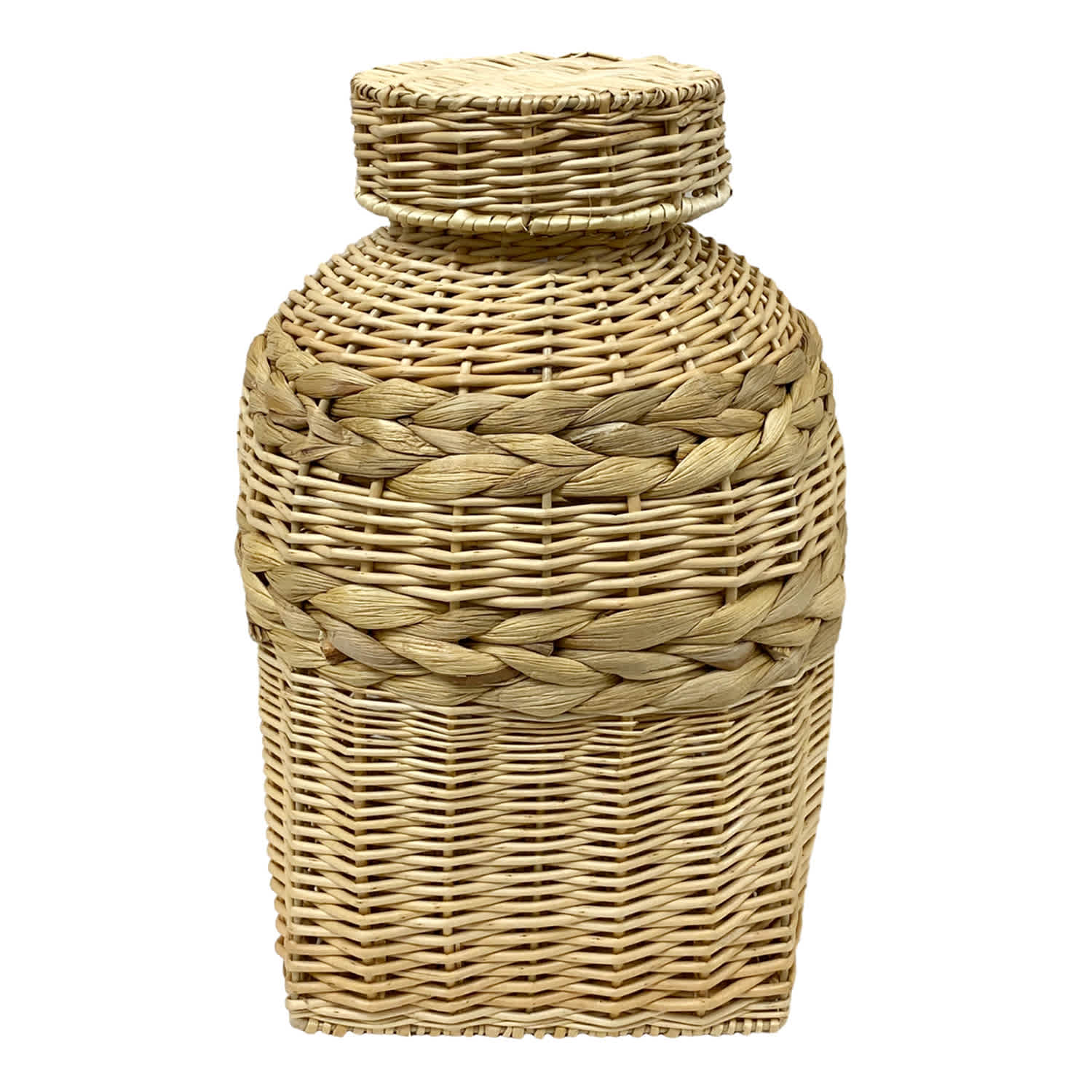 Honeybloom Rattan Jar, 13"