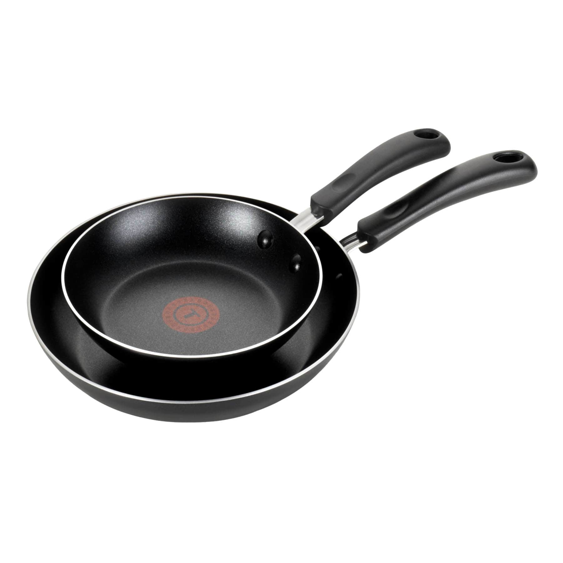 T-Fal Essentials 2-Piece Black Fry Pan Set, 8"