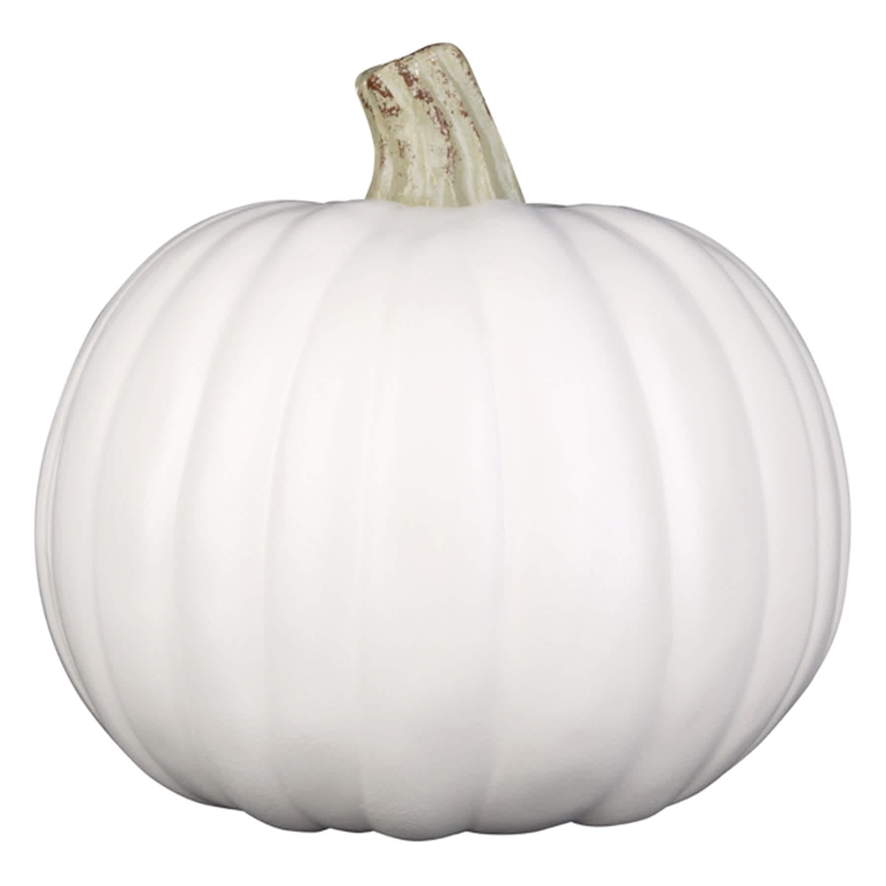 Cream Halloween Craft Pumpkin, 8.3"