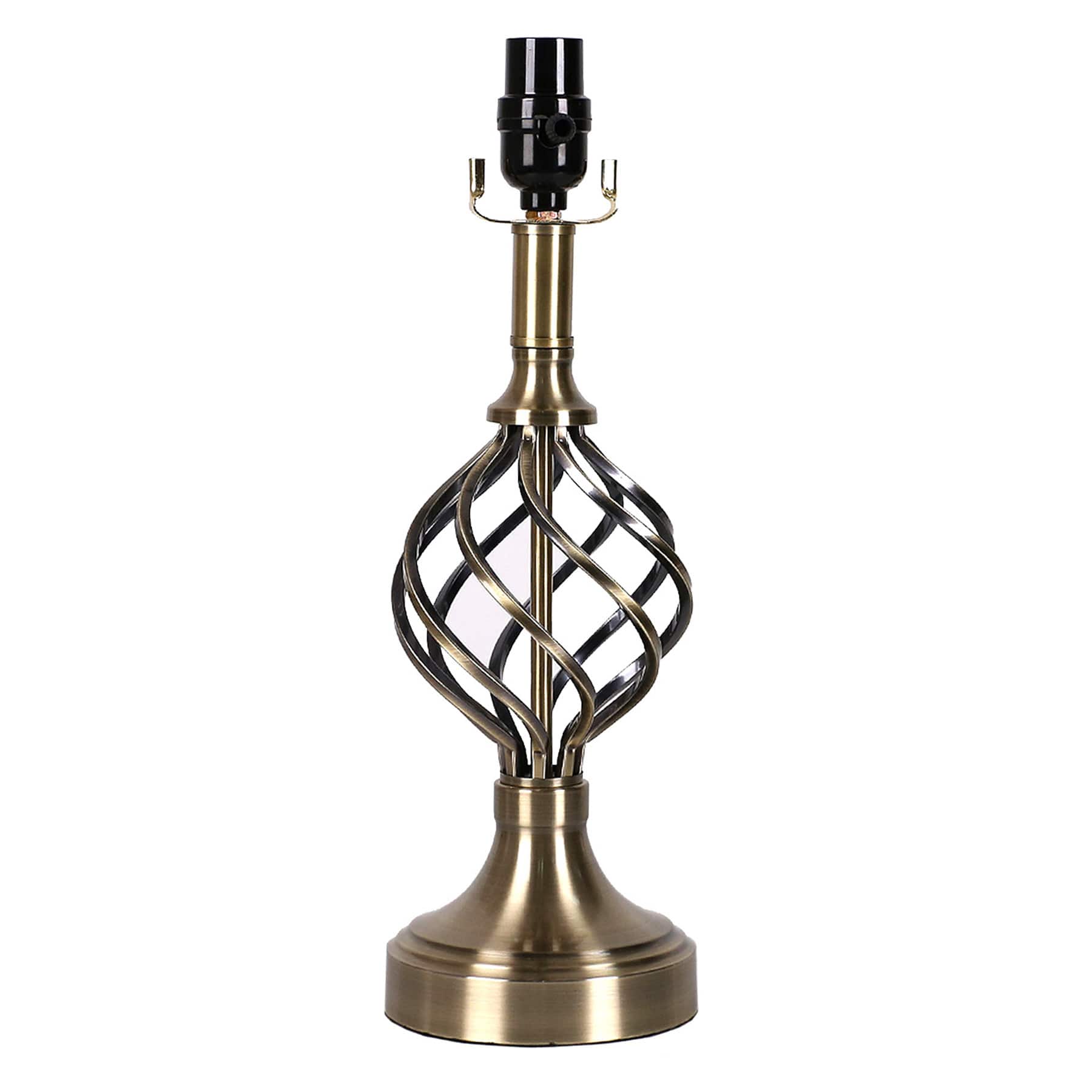 Gold Metal Spiral Small Lamp Base, 16"