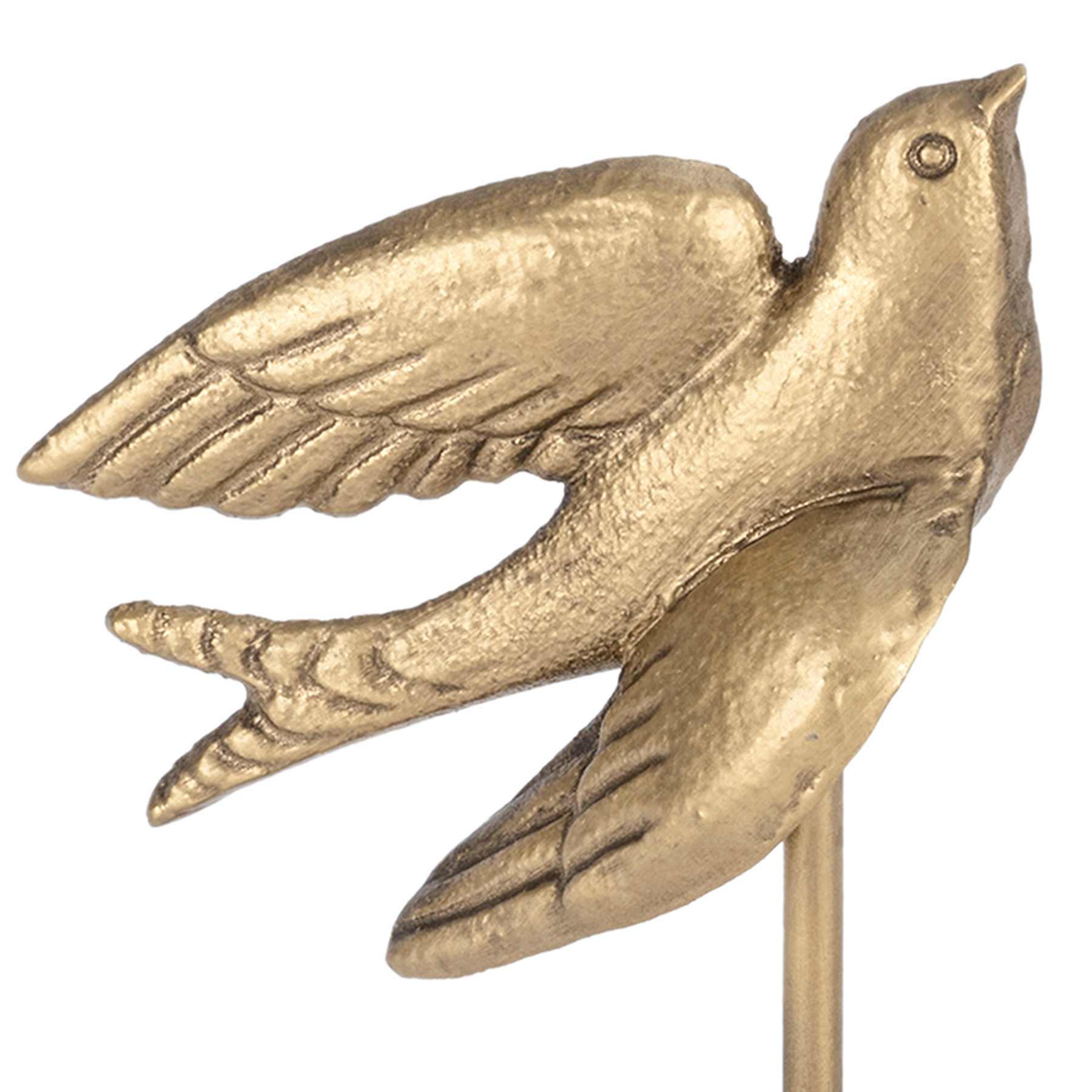 Honeybloom Gold Metal Bird Table Decor, 8.7"