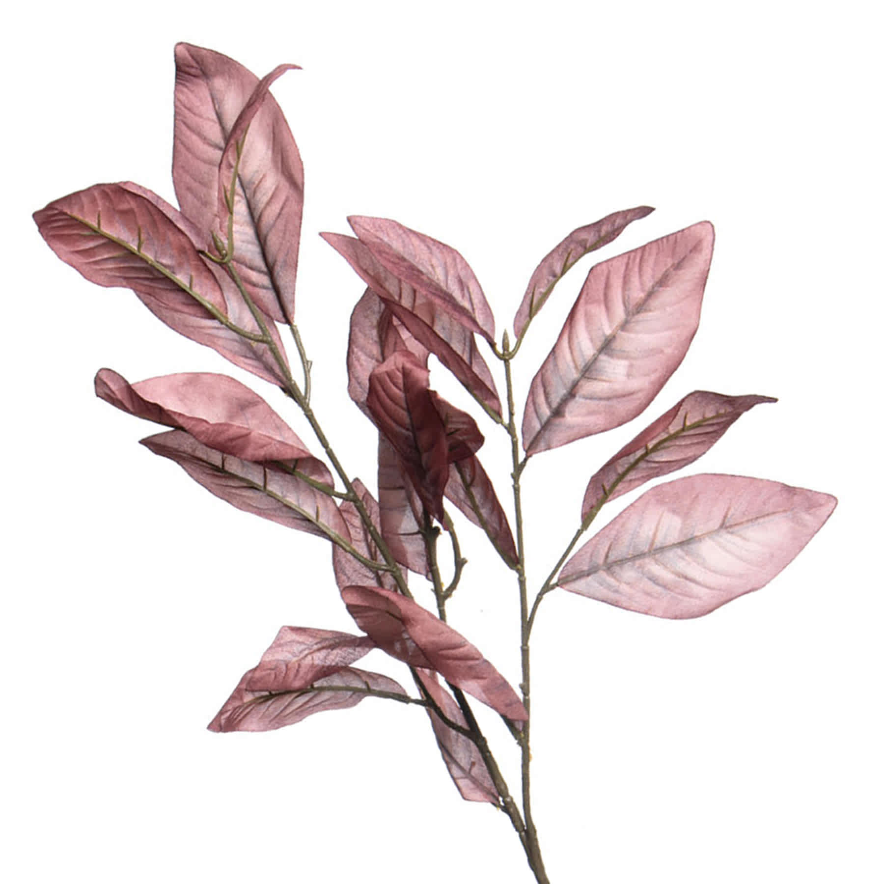 Red Magnolia Leaf Spray, 36"