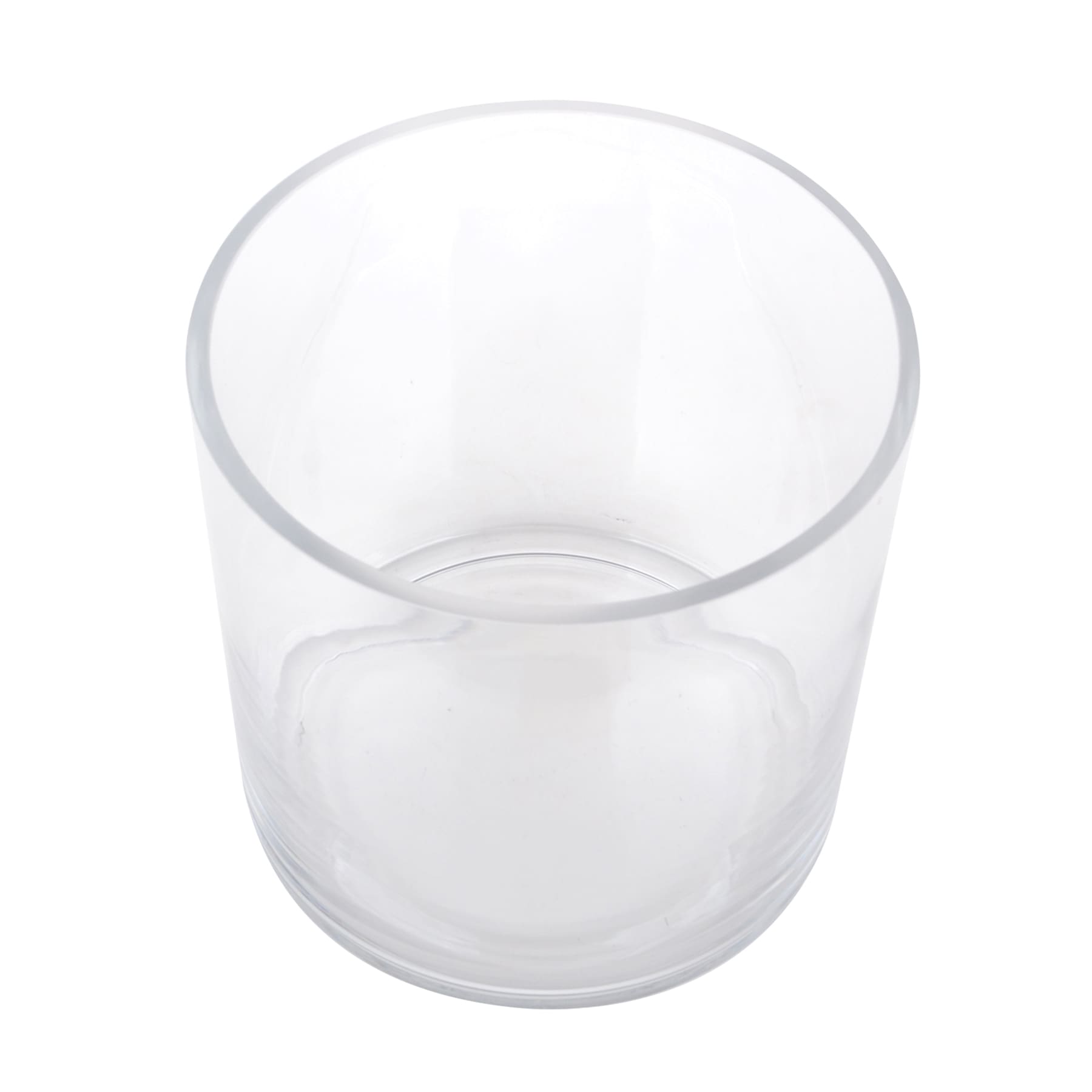 Clear Glass Cylinder Vase, 6"