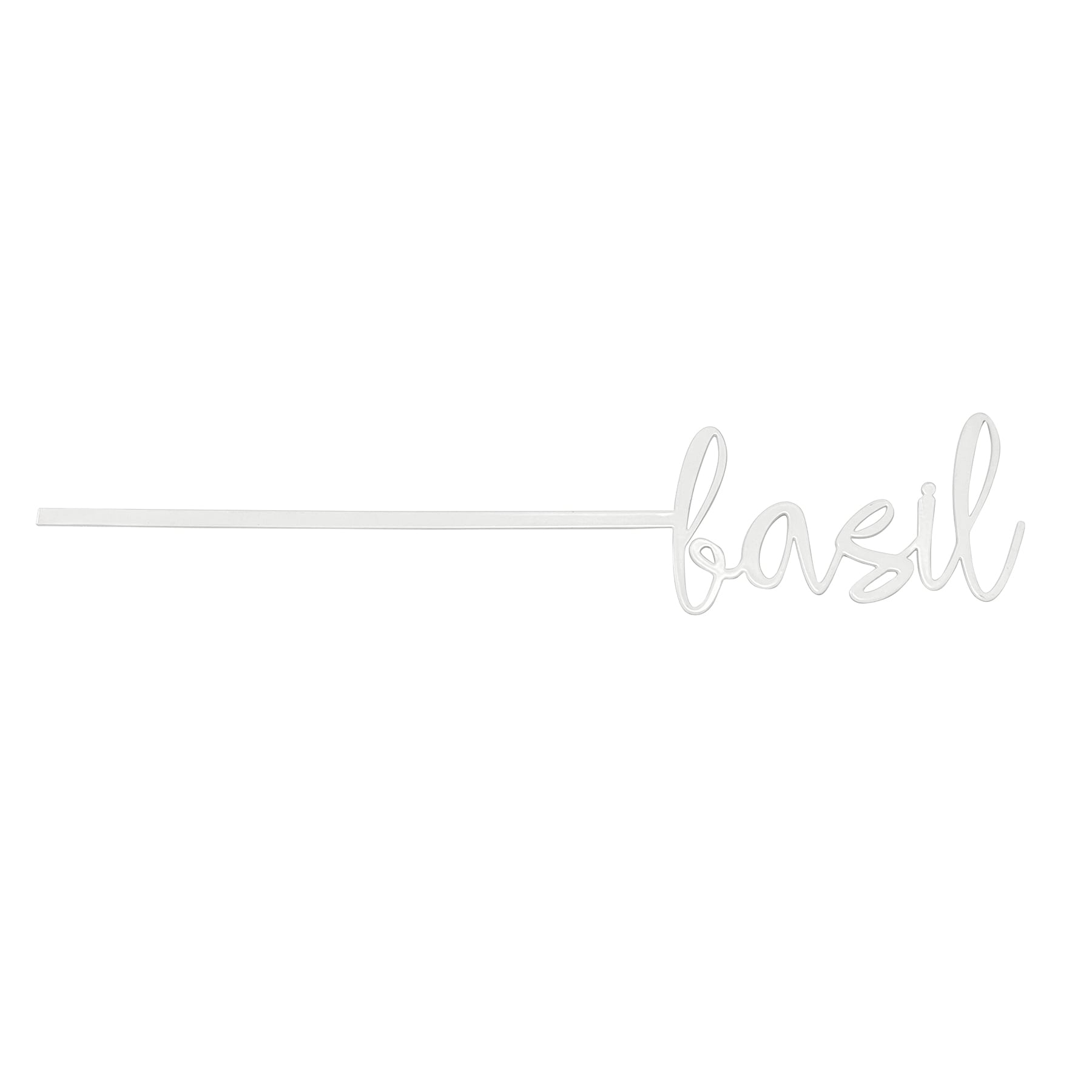 Honeybloom Basil Metal Herb Marker, 10"